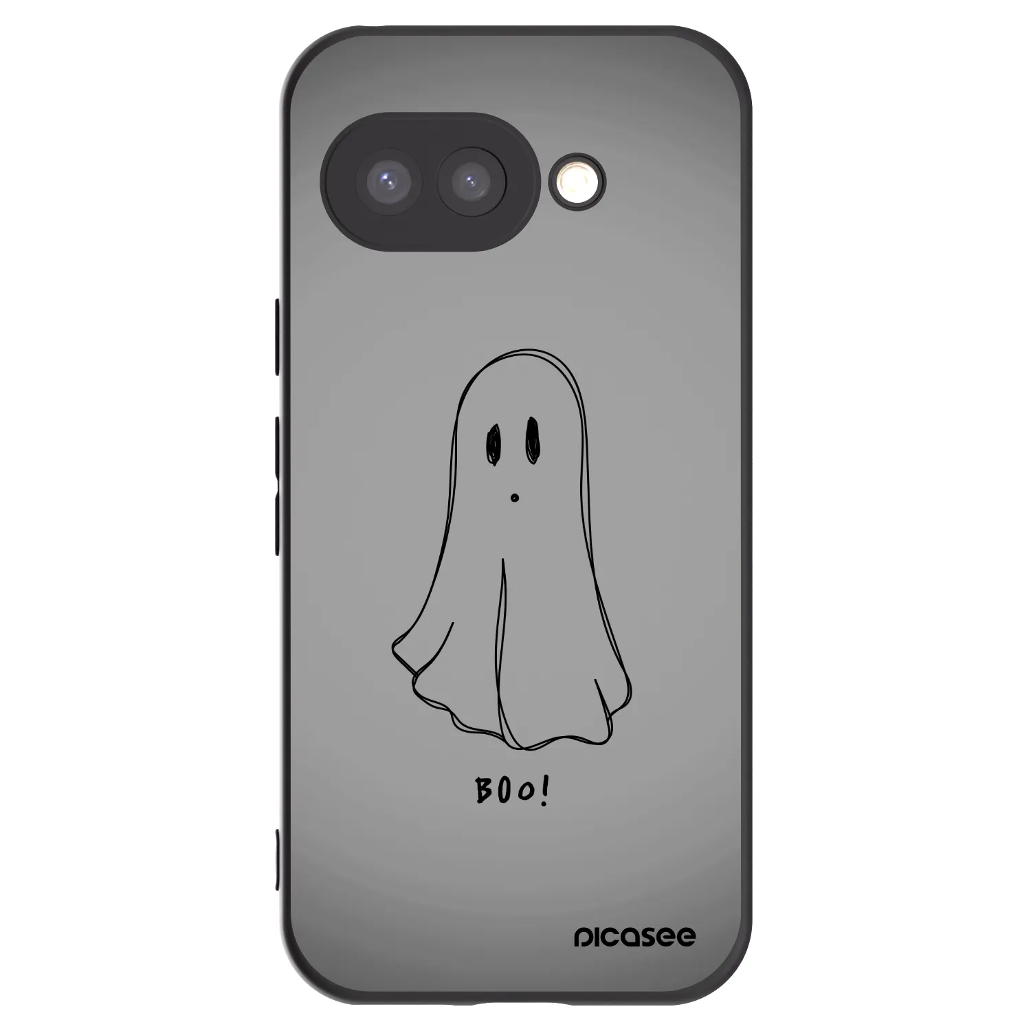Picasee silikonski črni ovitek za Google Pixel 9a - Ghost