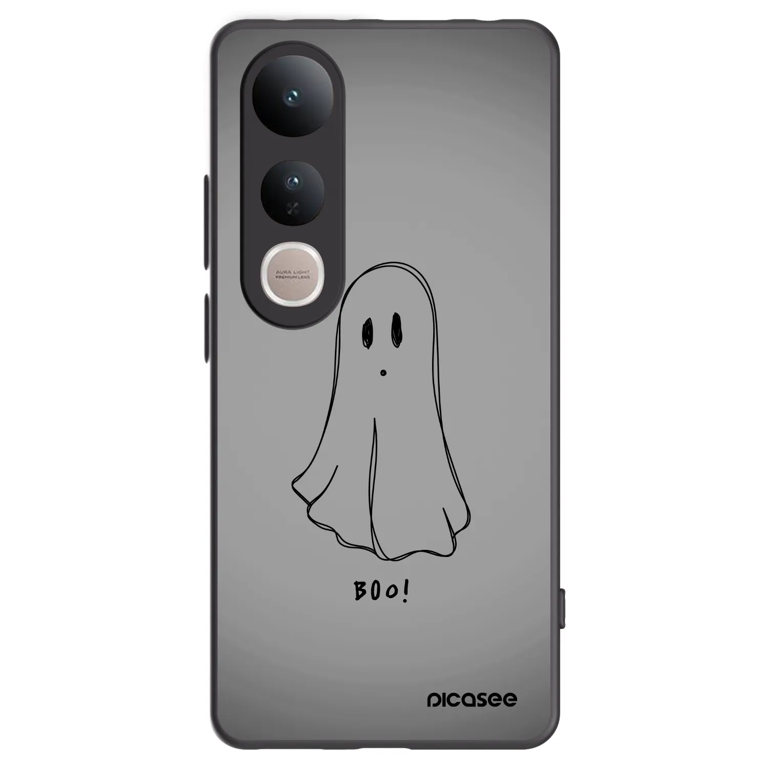 Picasee silikonski črni ovitek za Vivo V50 Lite 5G - Ghost