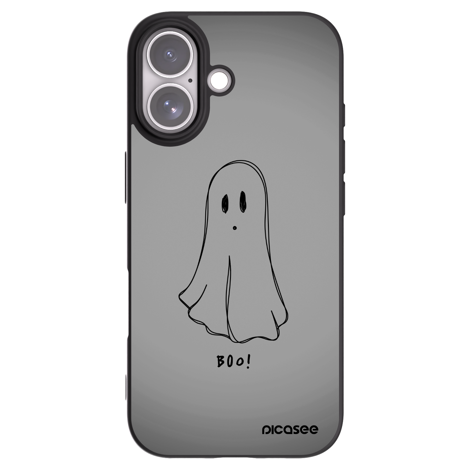 Picasee silikonski črni ovitek za Apple iPhone 17 - Ghost