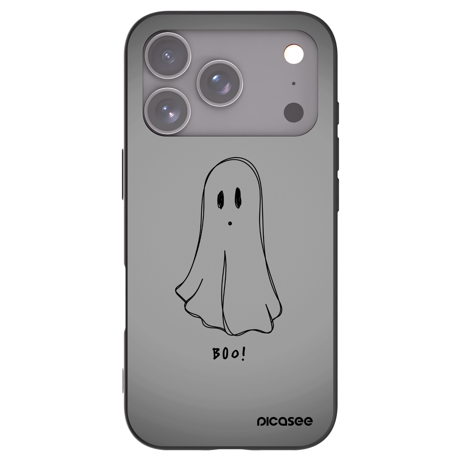 Picasee silikonski črni ovitek za Apple iPhone 17 Pro - Ghost
