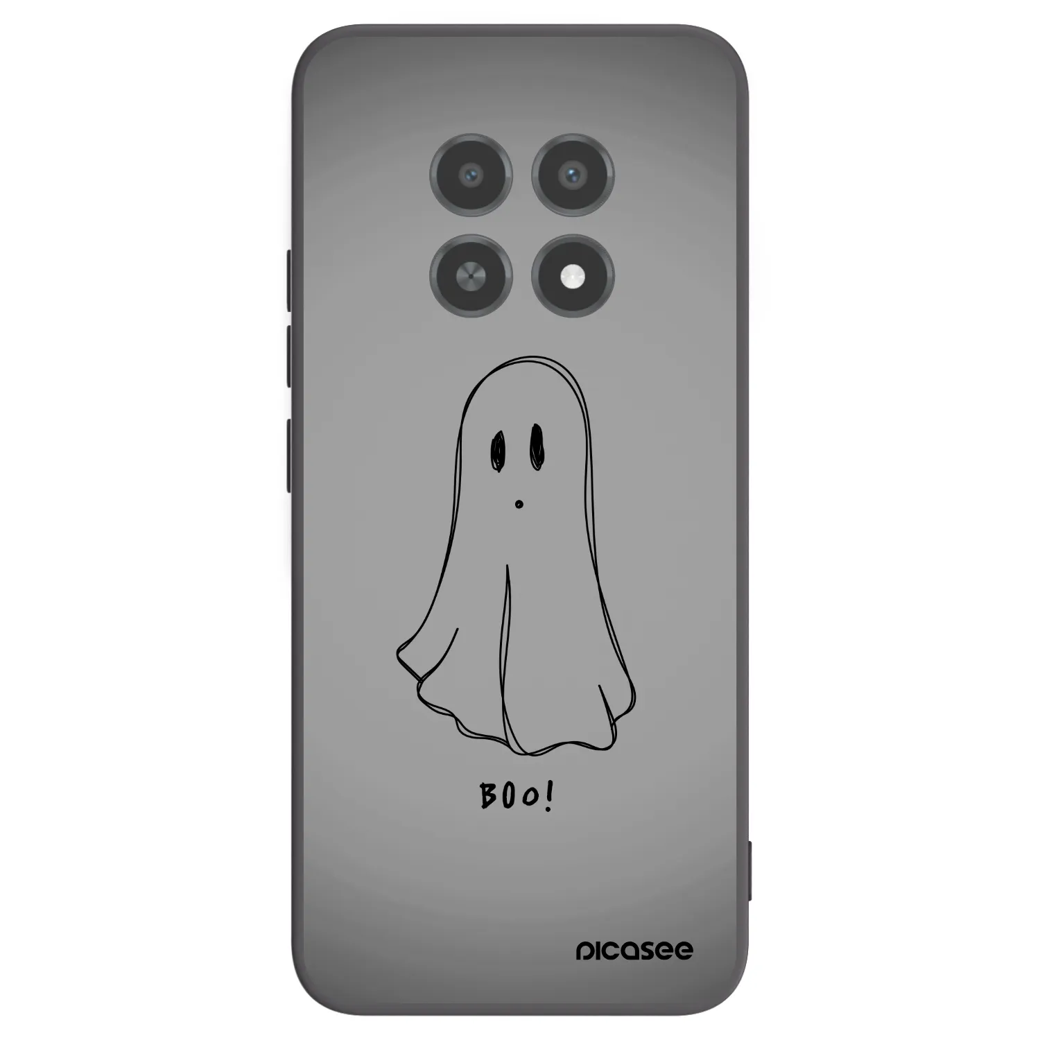 Picasee silikonski črni ovitek za Realme 12X - Ghost