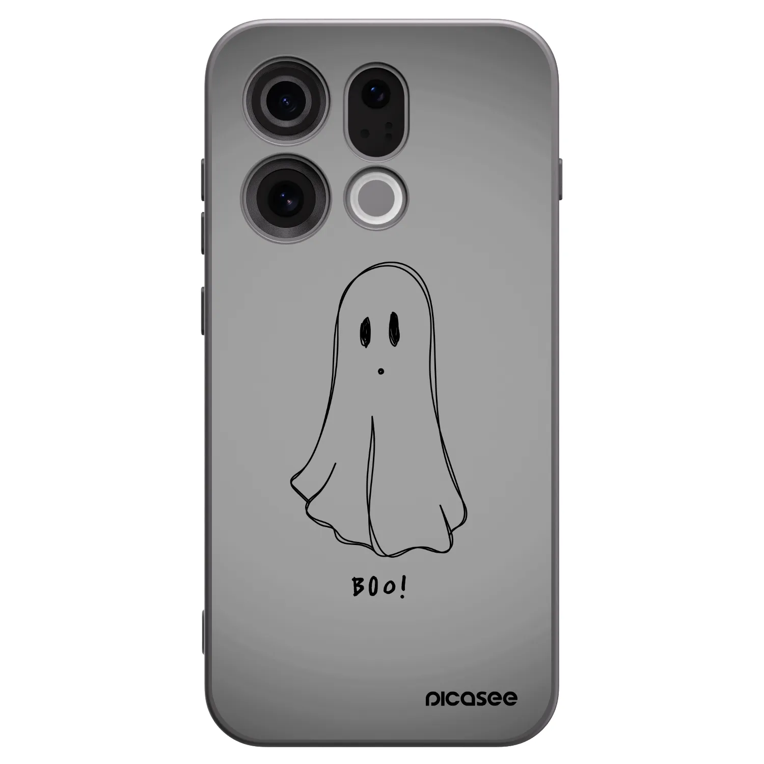 Picasee silikonski črni ovitek za OPPO Find X9 - Ghost