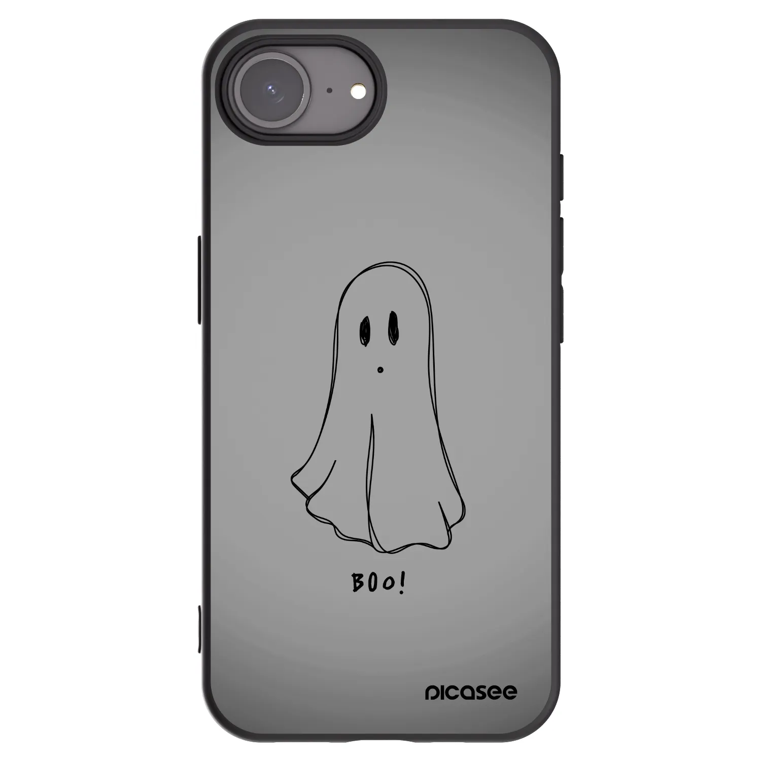 Picasee silikonski črni ovitek za Apple iPhone 17e - Ghost