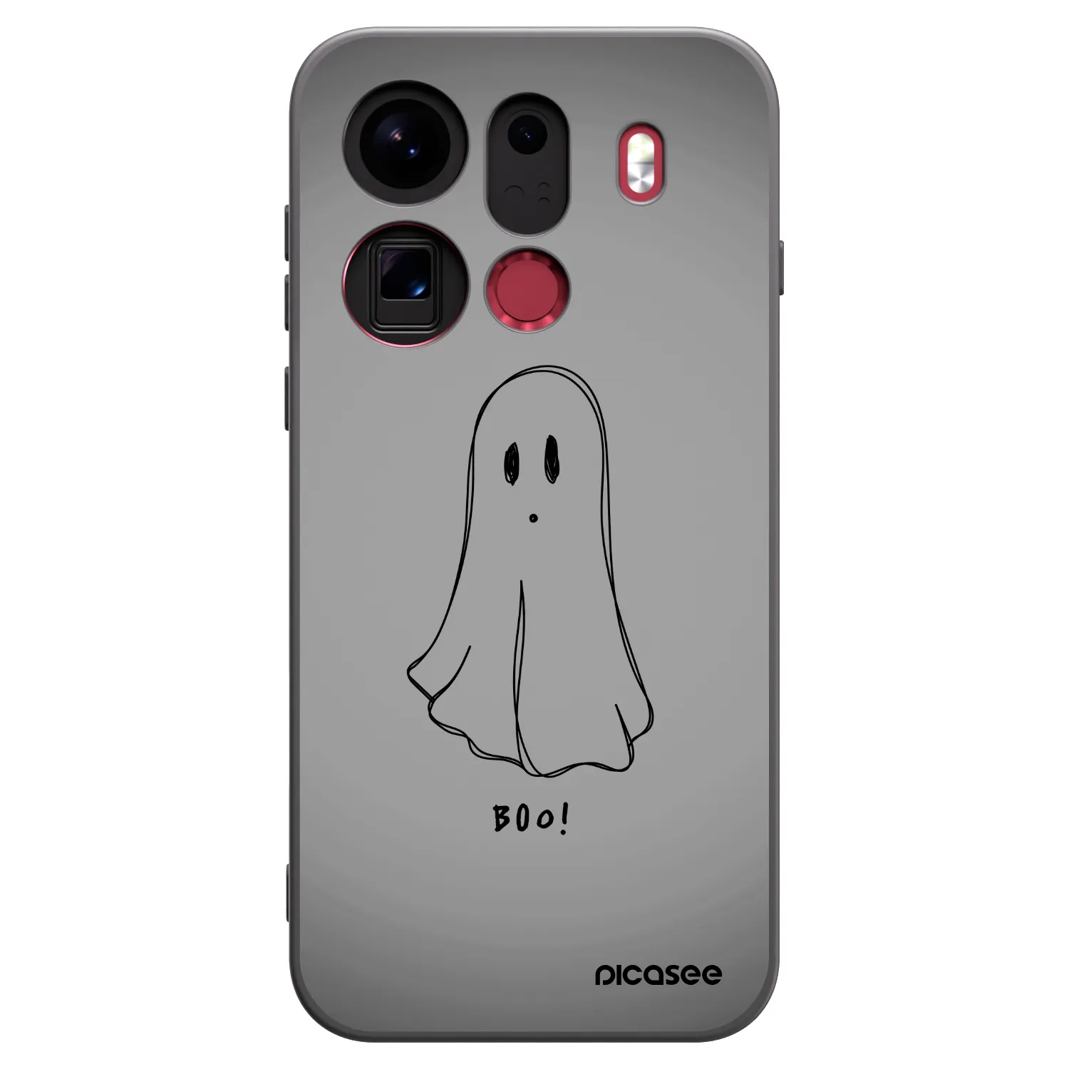 Picasee silikonski črni ovitek za OPPO Find X9 Pro - Ghost