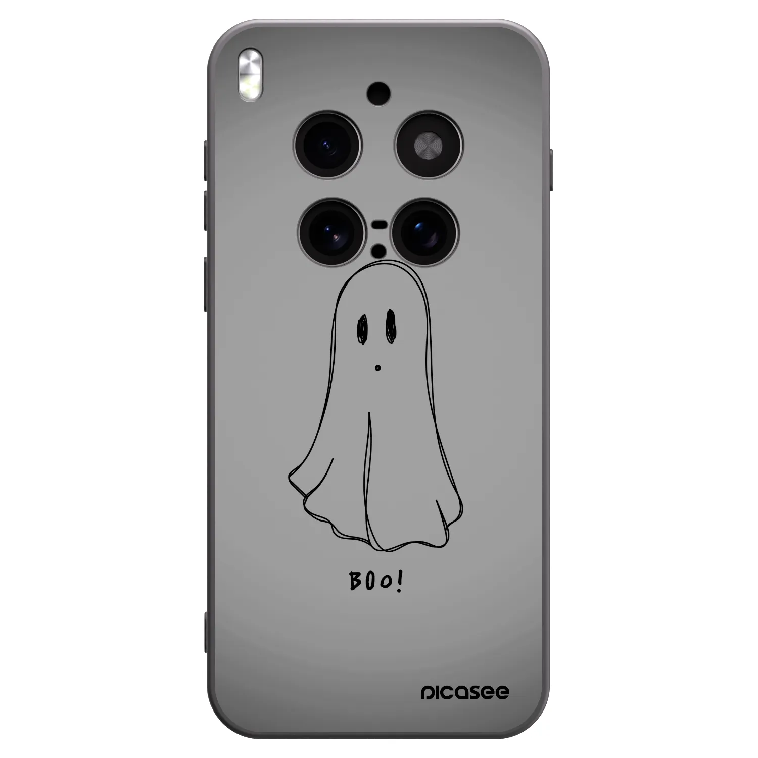 Picasee silikonski črni ovitek za Vivo X300 Pro - Ghost