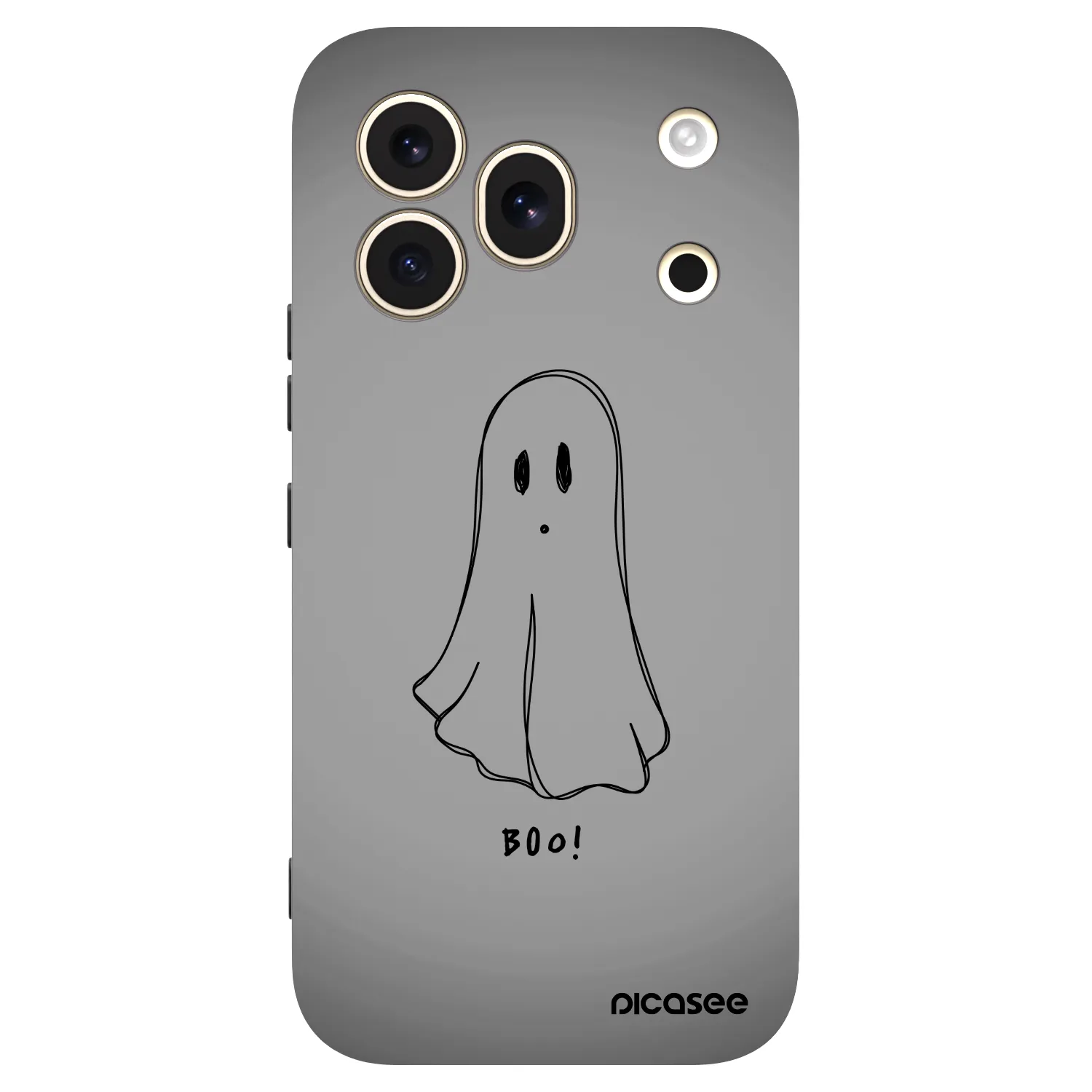 Picasee silikonski črni ovitek za Honor 600 Pro - Ghost