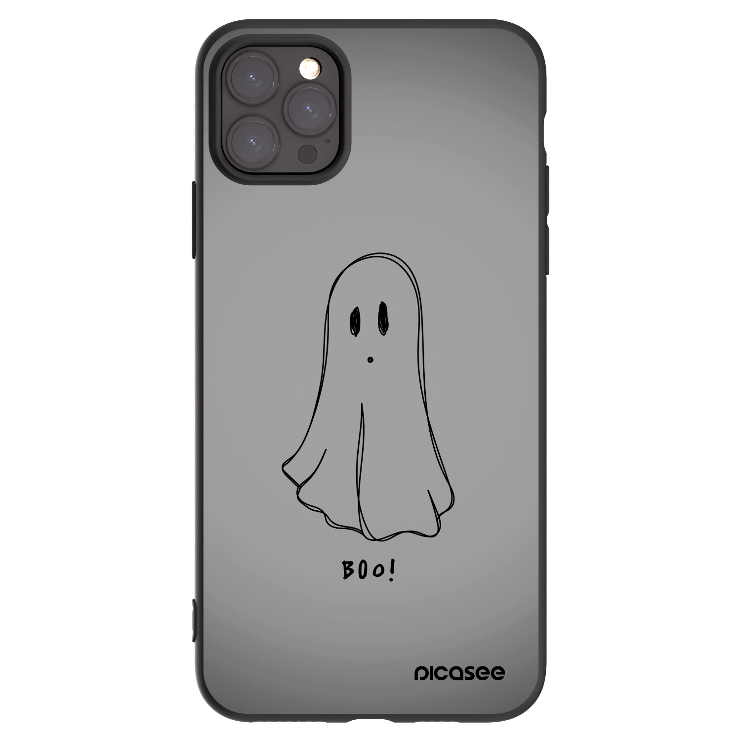 Picasee silikonski črni ovitek za Apple iPhone 11 Pro Max - Ghost