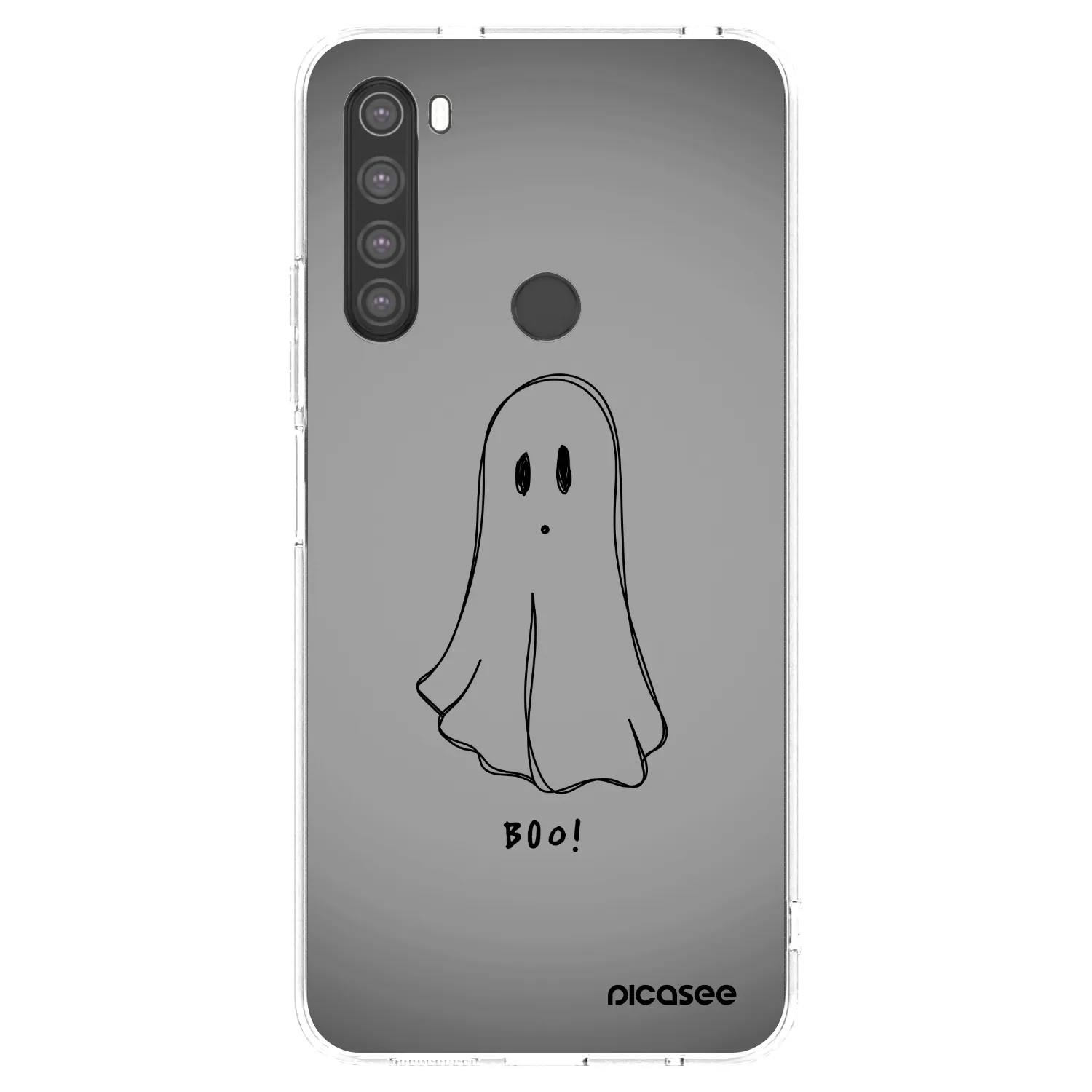 Picasee silikonski prozorni ovitek za Xiaomi Redmi Note 8 - Ghost