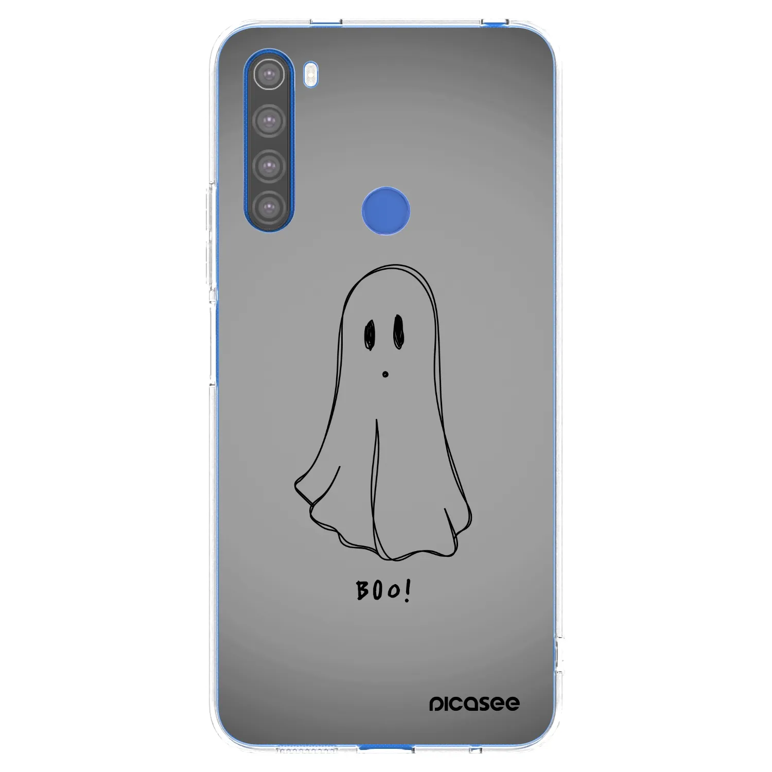 Picasee silikonski prozorni ovitek za Xiaomi Redmi Note 8T - Ghost
