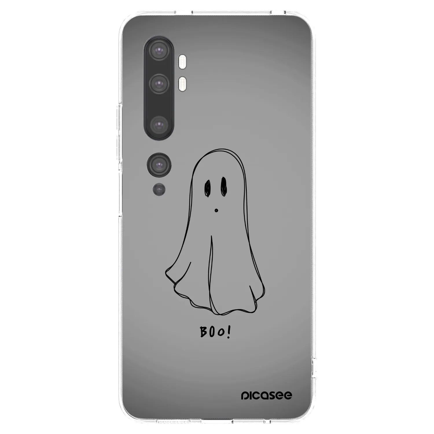 Picasee silikonski prozorni ovitek za Xiaomi Mi Note 10 (Pro) - Ghost