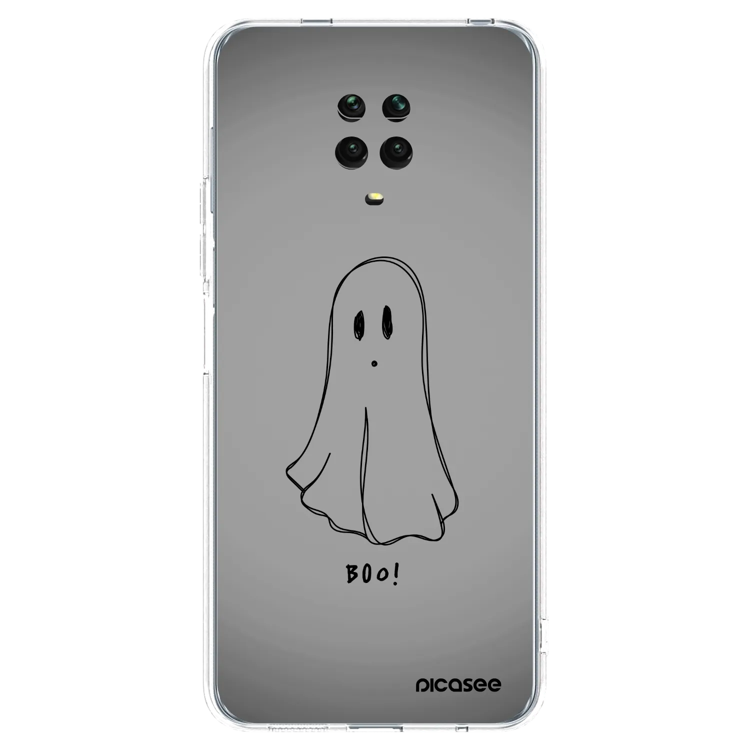 Picasee silikonski prozorni ovitek za Xiaomi Redmi Note 9 Pro - Ghost
