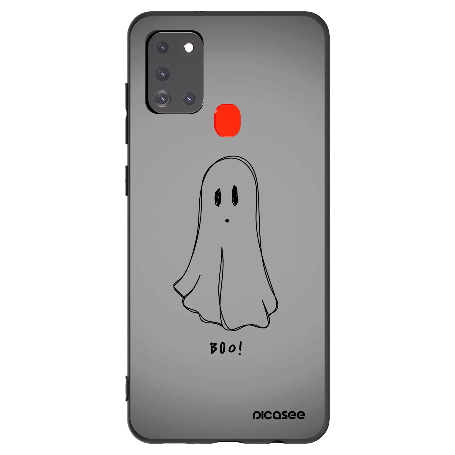 Picasee silikonski črni ovitek za Samsung Galaxy A21s - Ghost