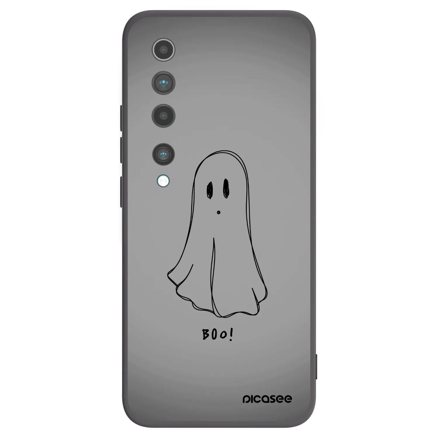 Picasee silikonski črni ovitek za Xiaomi Mi 10 - Ghost