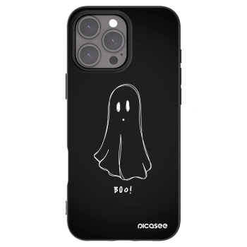 Picasee silikonski črni ovitek za Apple iPhone 16 Pro Max - Ghost 2
