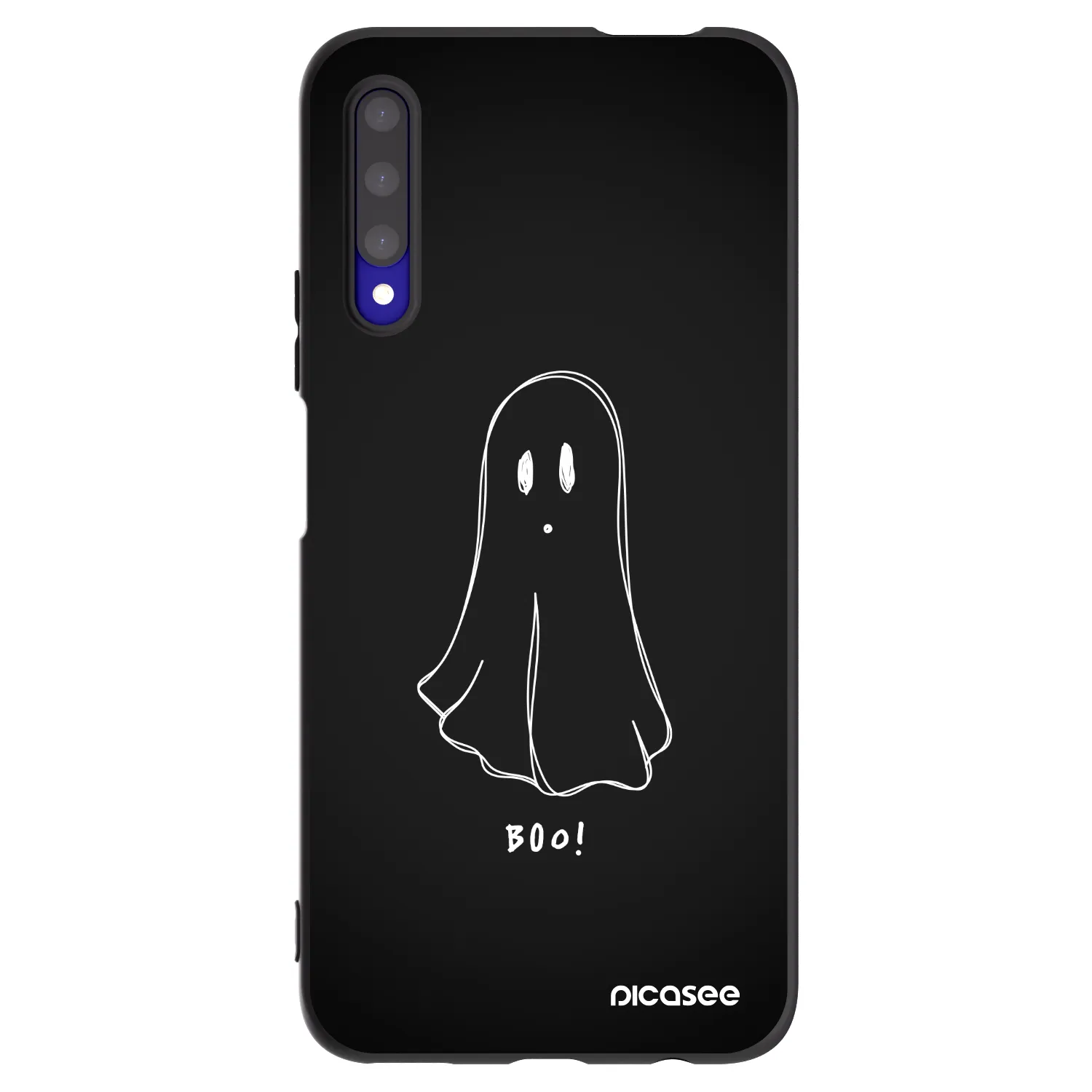 Picasee silikonski črni ovitek za Honor 9X Pro - Ghost 2