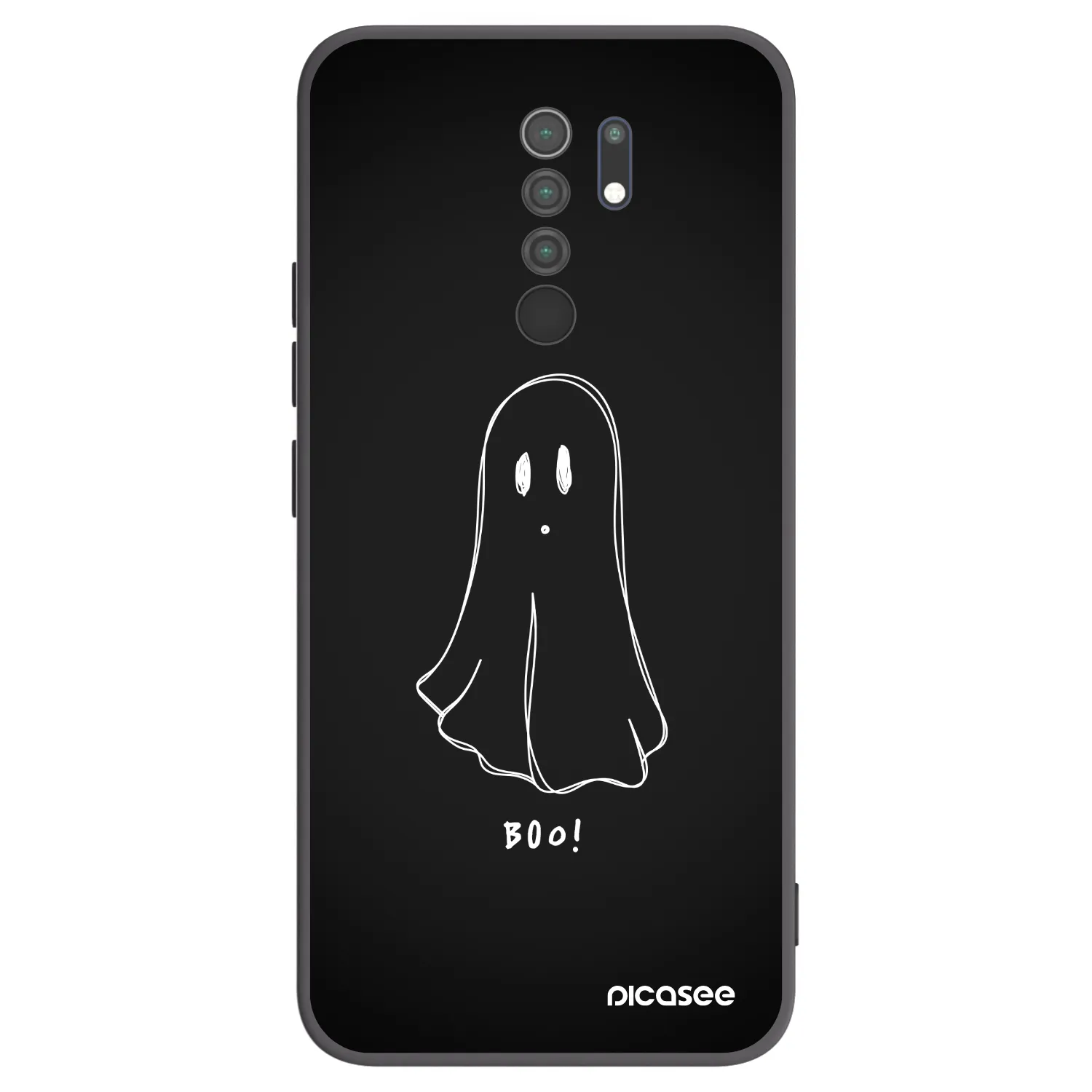 Picasee silikonski črni ovitek za Xiaomi Redmi 9 - Ghost 2