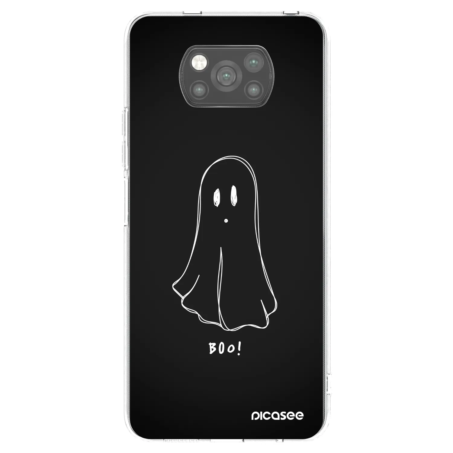 Picasee silikonski črni ovitek za Xiaomi Poco X3 - Ghost 2