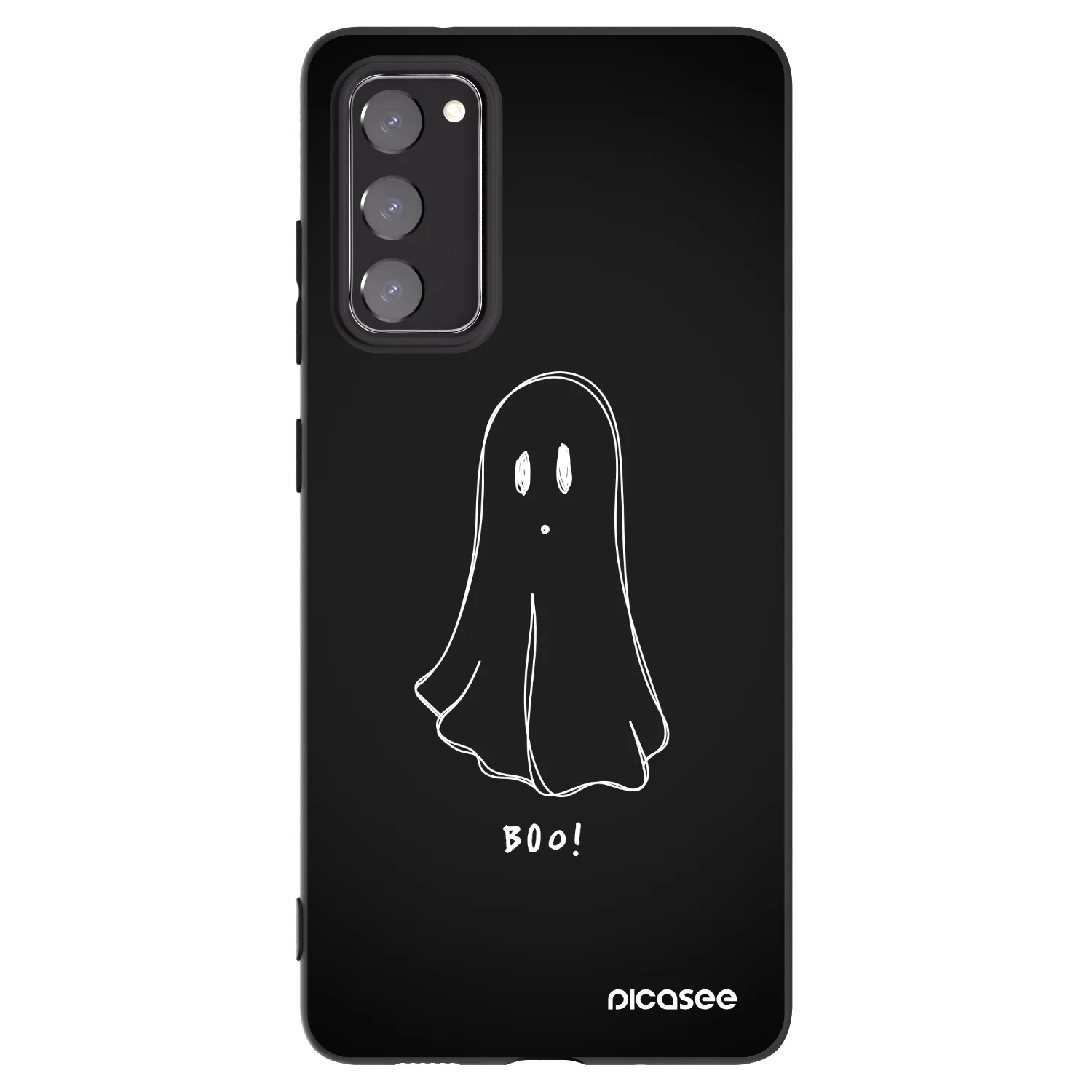 Picasee silikonski črni ovitek za Samsung Galaxy S20 FE - Ghost 2