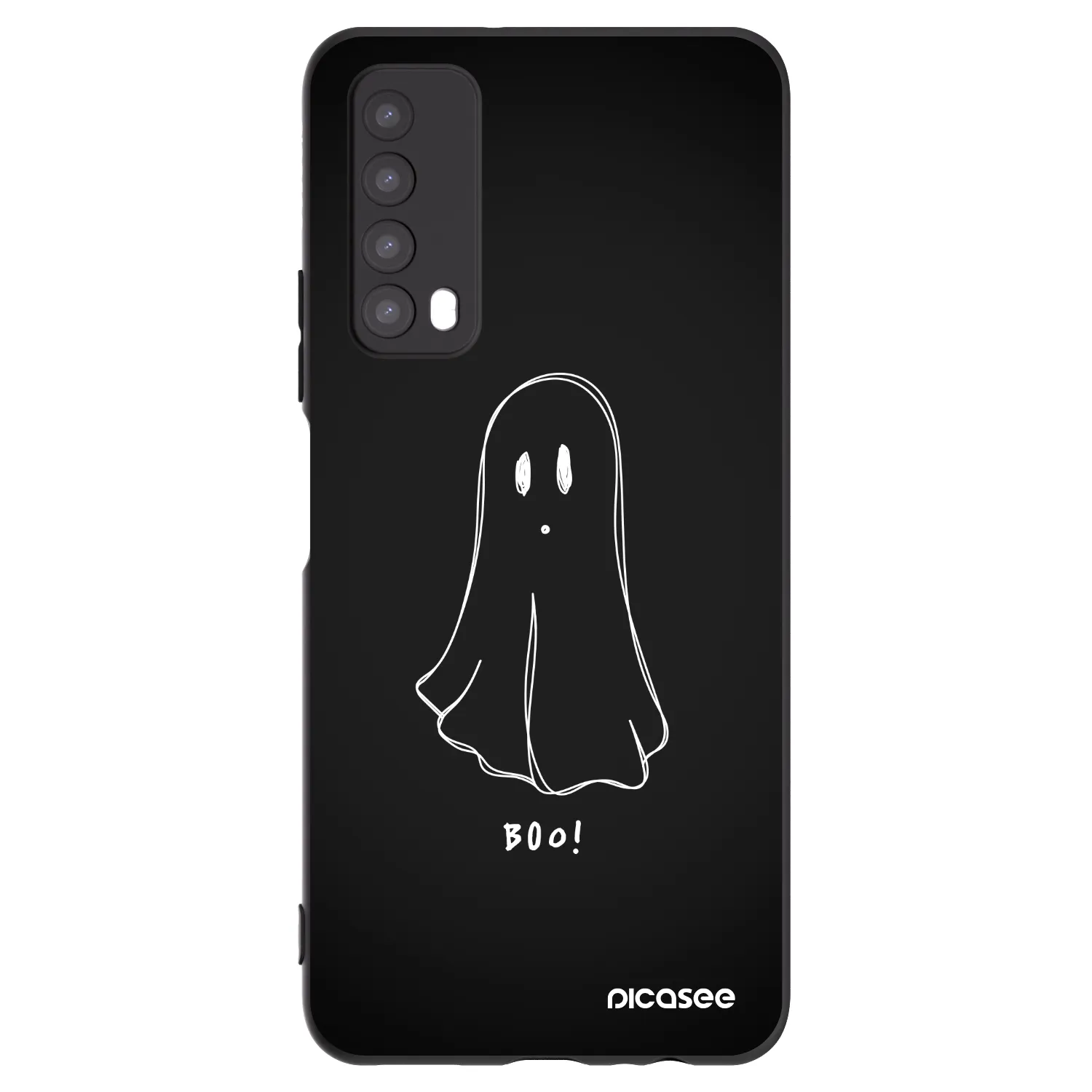 Picasee silikonski črni ovitek za Huawei P Smart 2021 - Ghost 2