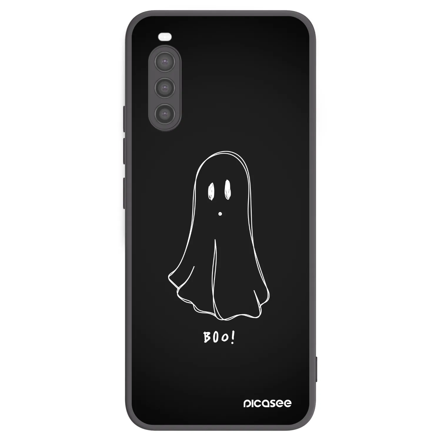 Picasee silikonski črni ovitek za Sony Xperia 10 II - Ghost 2
