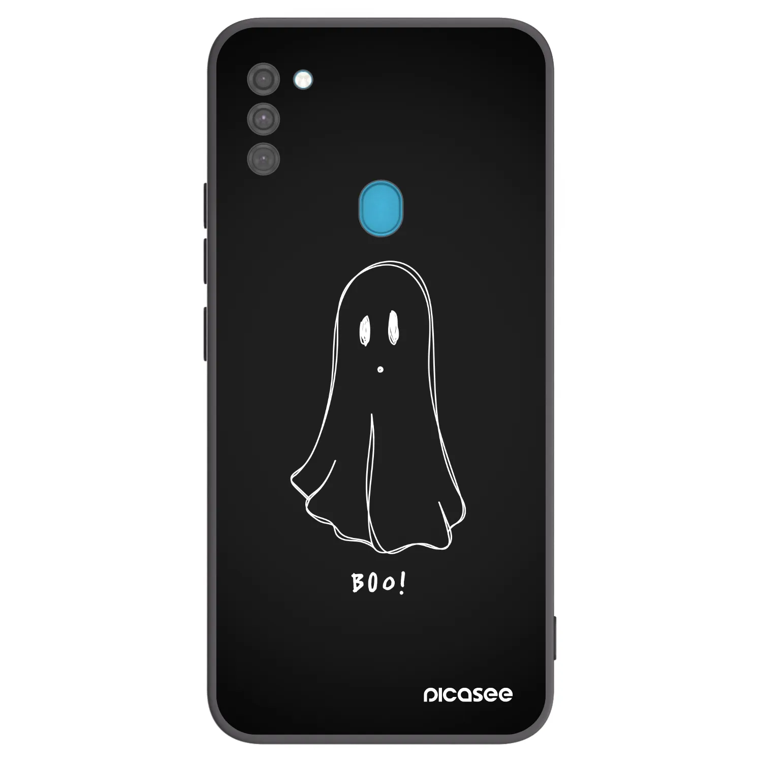 Picasee silikonski črni ovitek za Samsung Galaxy M11 - Ghost 2