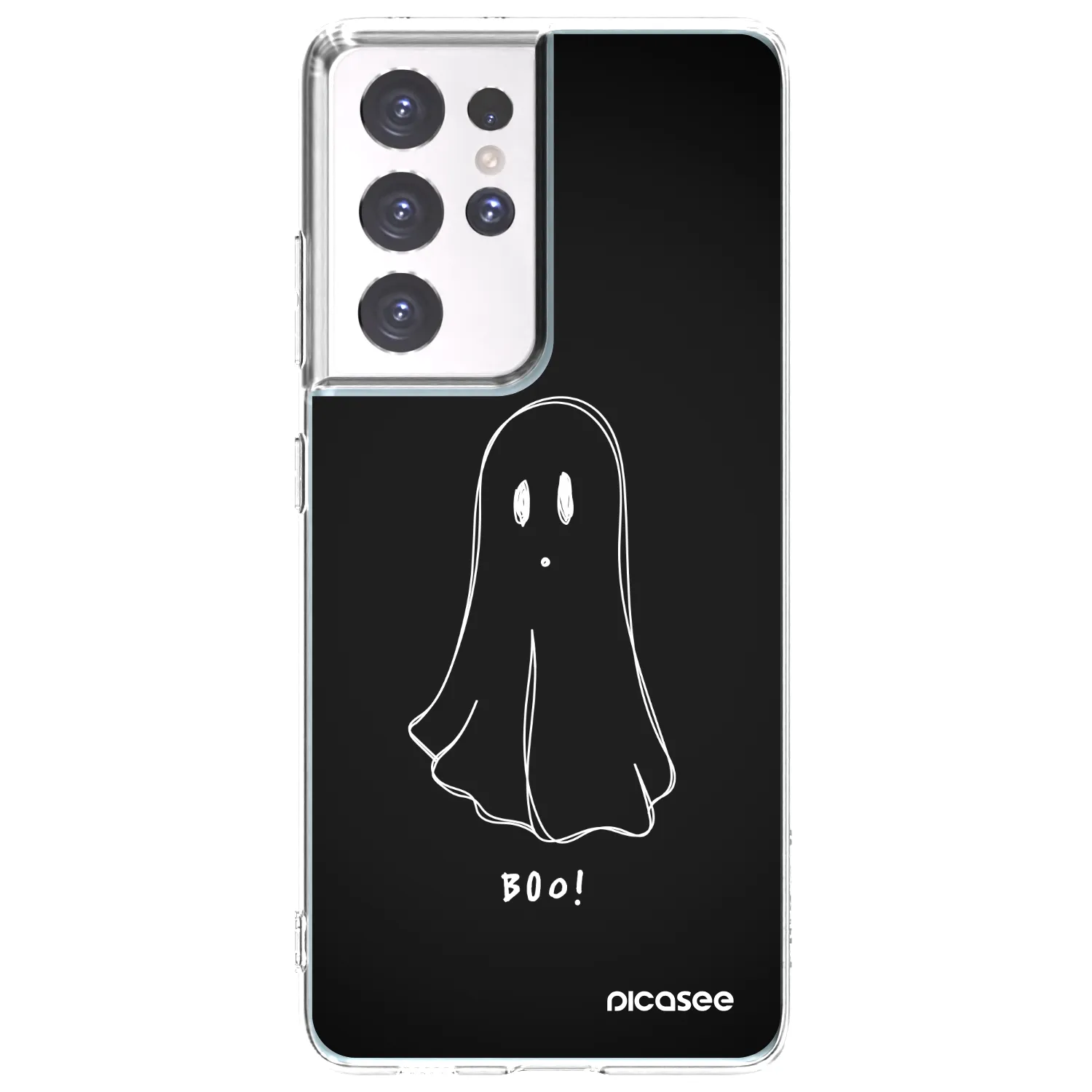 Picasee silikonski prozorni ovitek za Samsung Galaxy S21 Ultra 5G G998B - Ghost 2