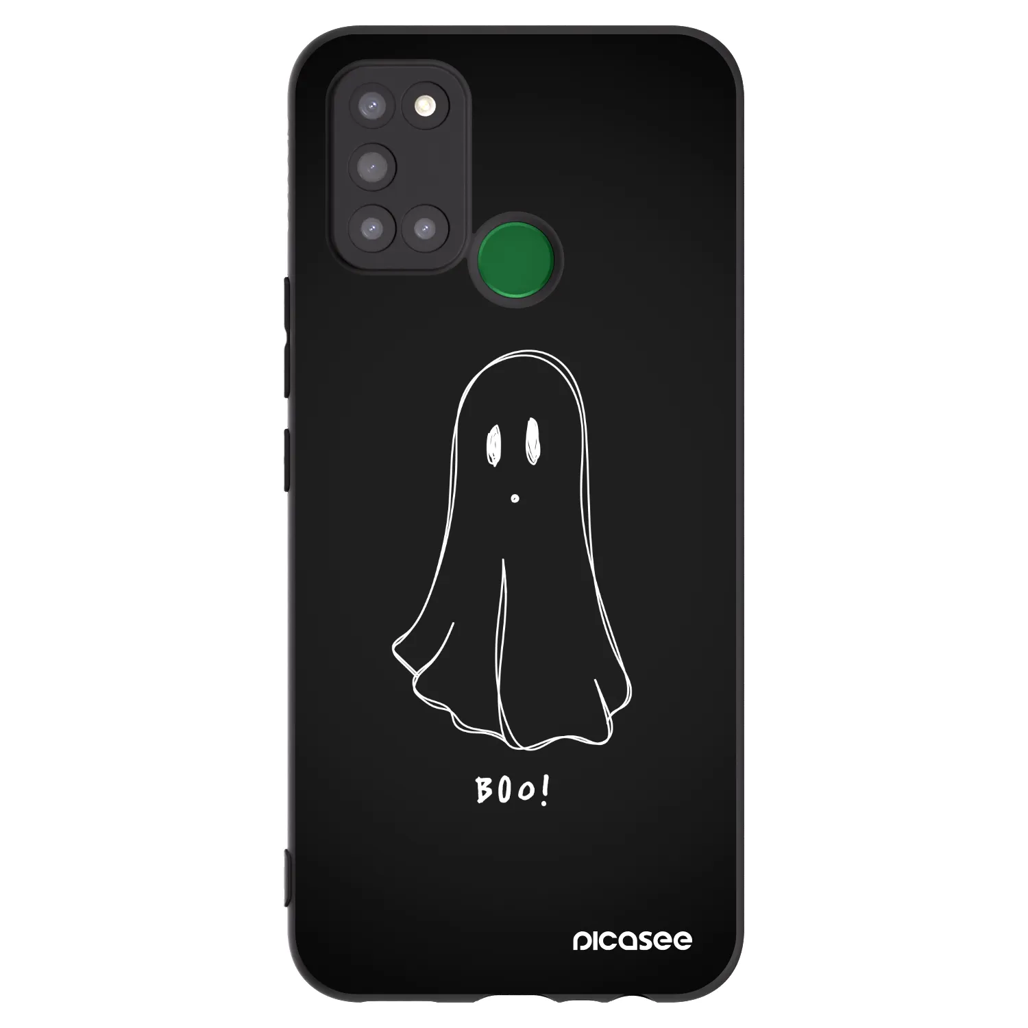 Picasee silikonski črni ovitek za Realme 7i - Ghost 2