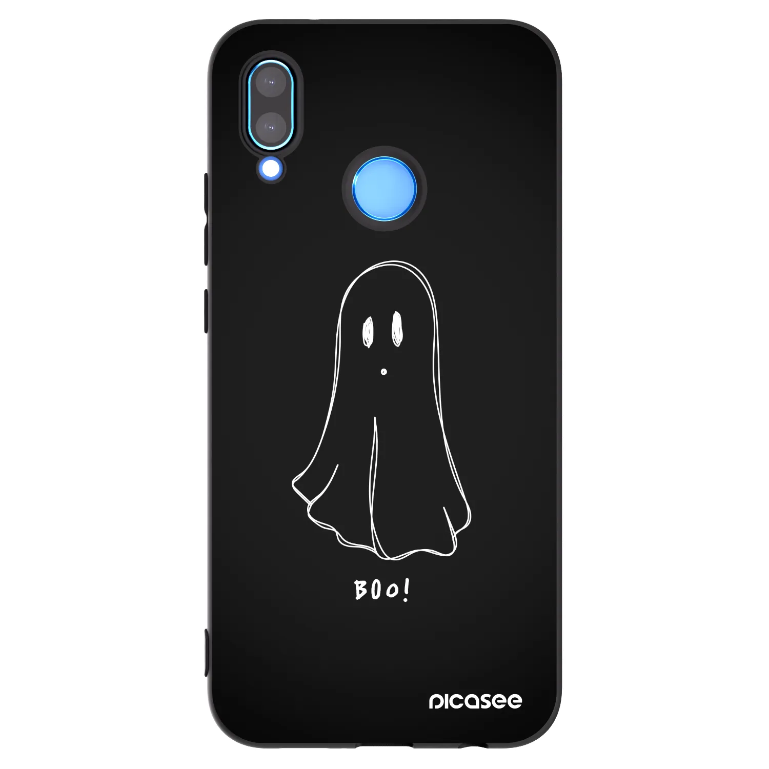 Picasee silikonski črni ovitek za Huawei P20 Lite - Ghost 2