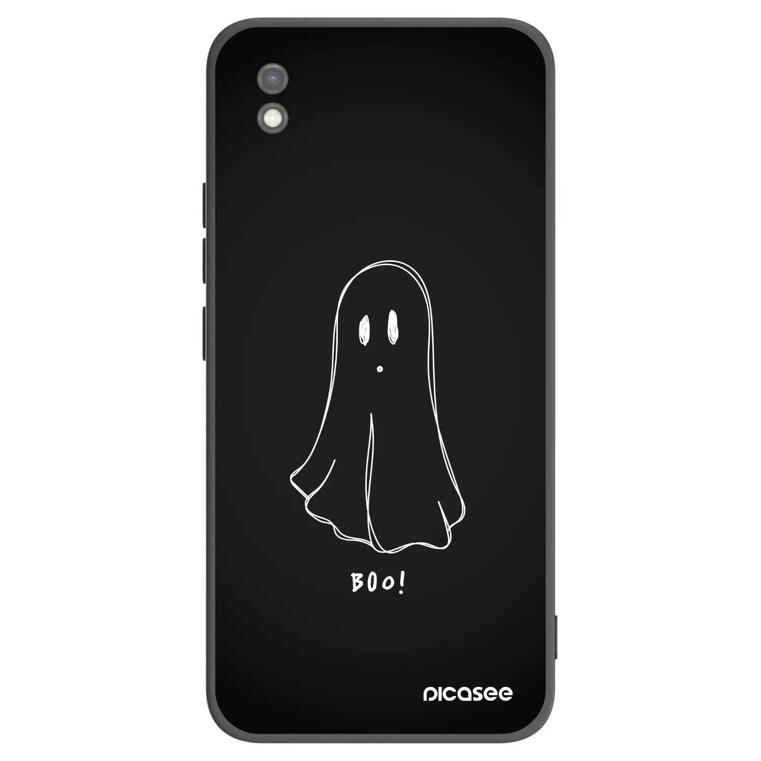 Picasee silikonski črni ovitek za Xiaomi Redmi 9AT - Ghost 2