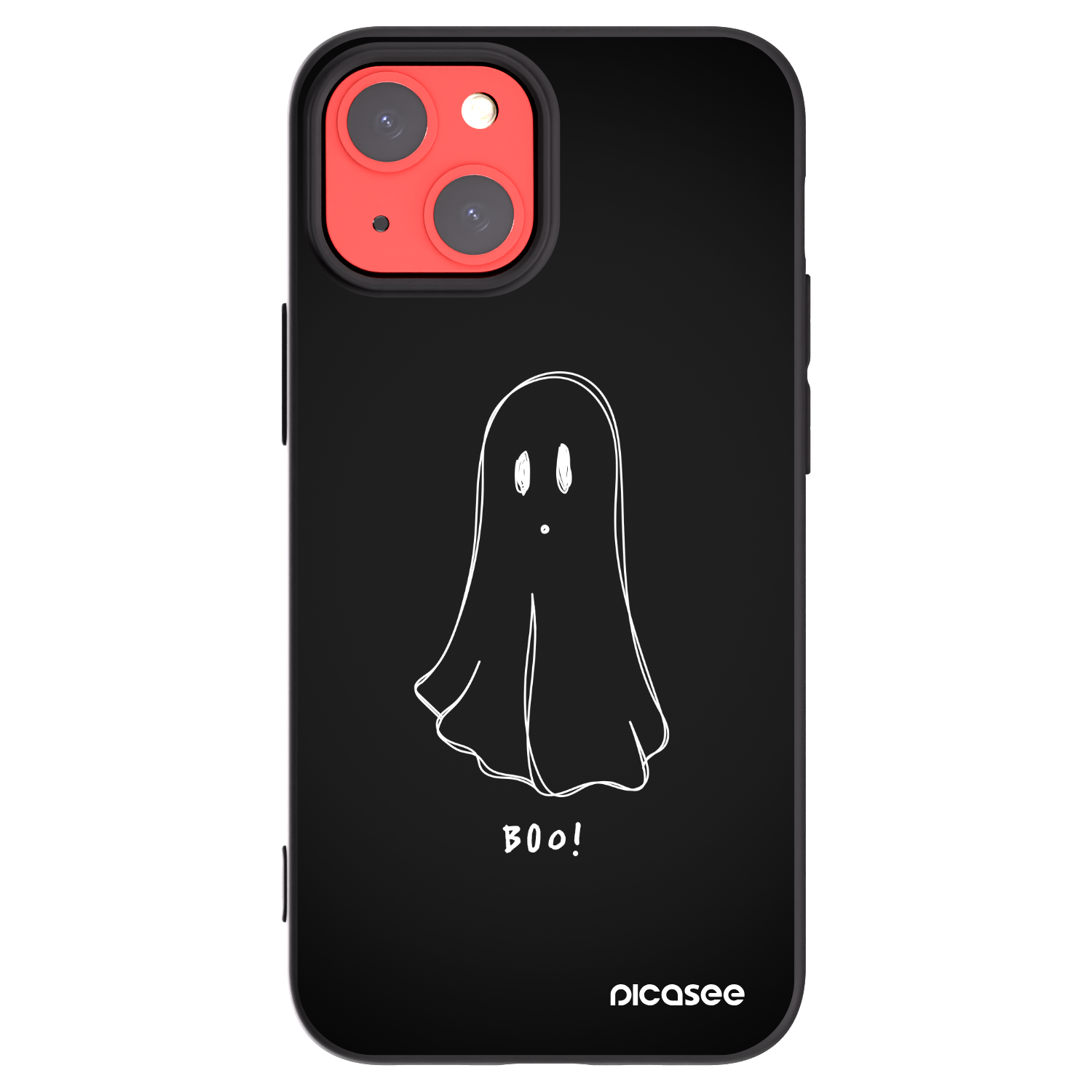 Picasee silikonski črni ovitek za Apple iPhone 13 mini - Ghost 2