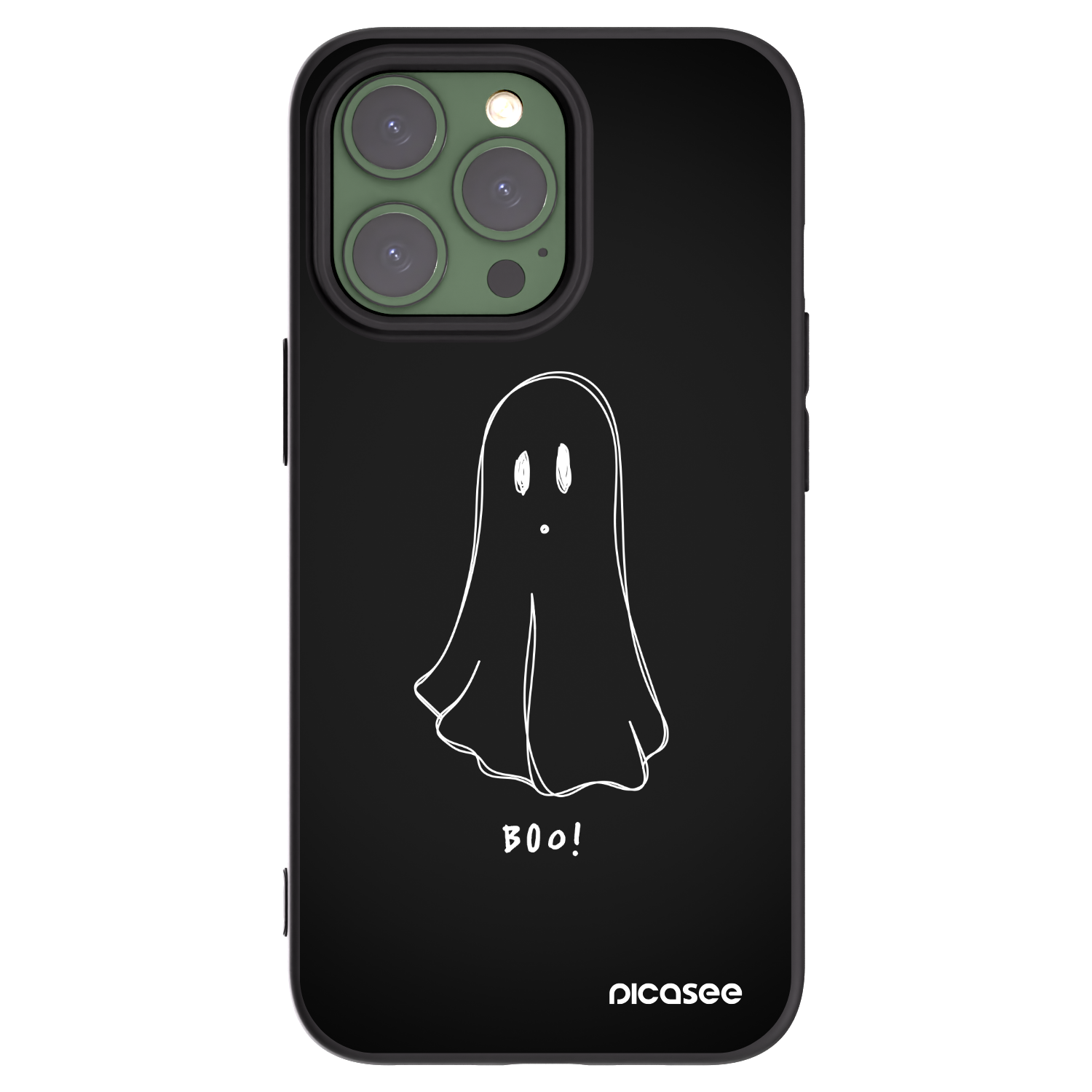 Picasee silikonski črni ovitek za Apple iPhone 13 Pro - Ghost 2