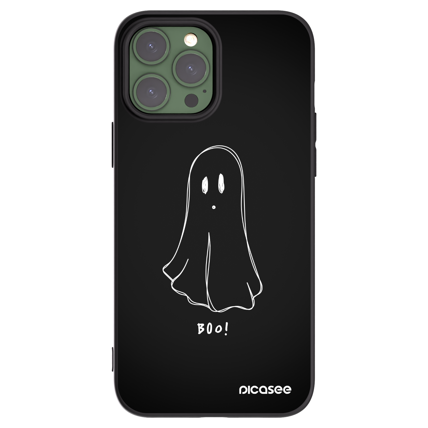 Picasee silikonski črni ovitek za Apple iPhone 13 Pro Max - Ghost 2