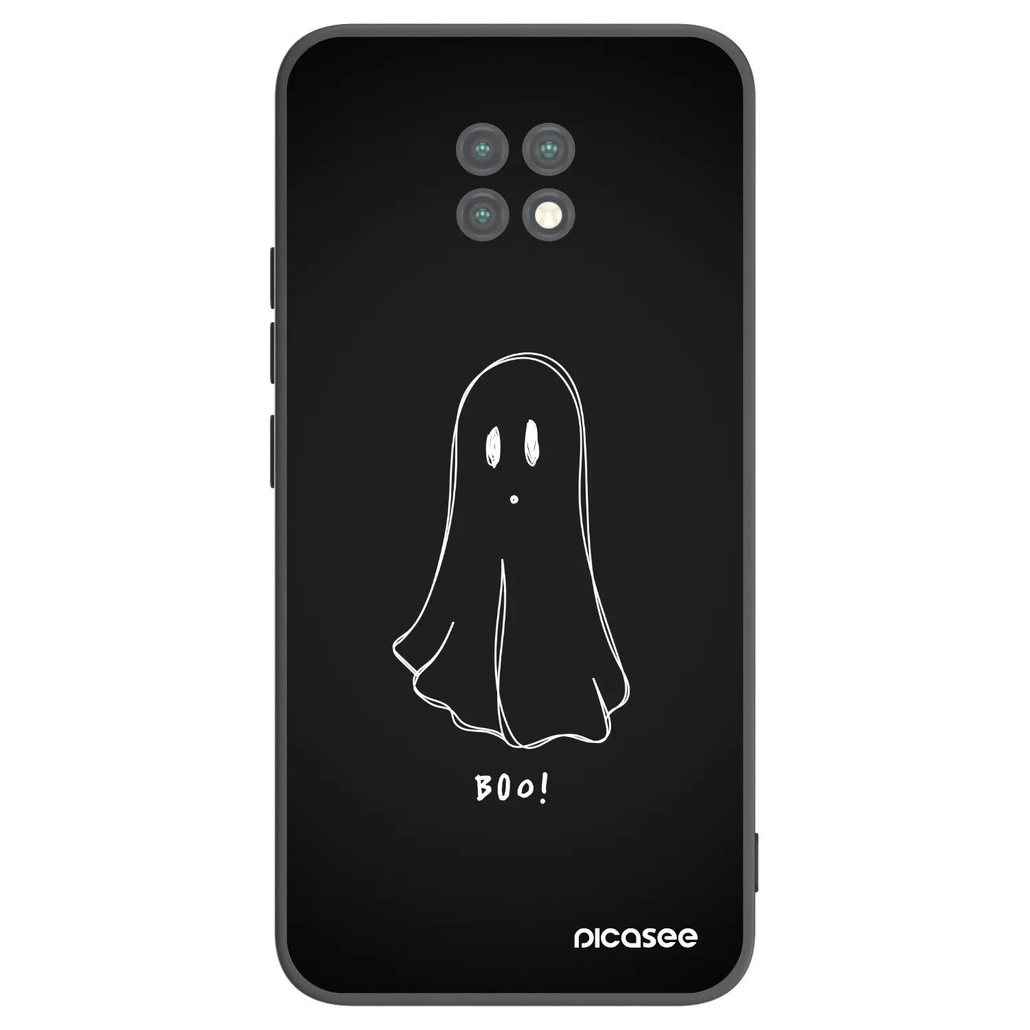 Picasee silikonski črni ovitek za Xiaomi Redmi Note 9T - Ghost 2