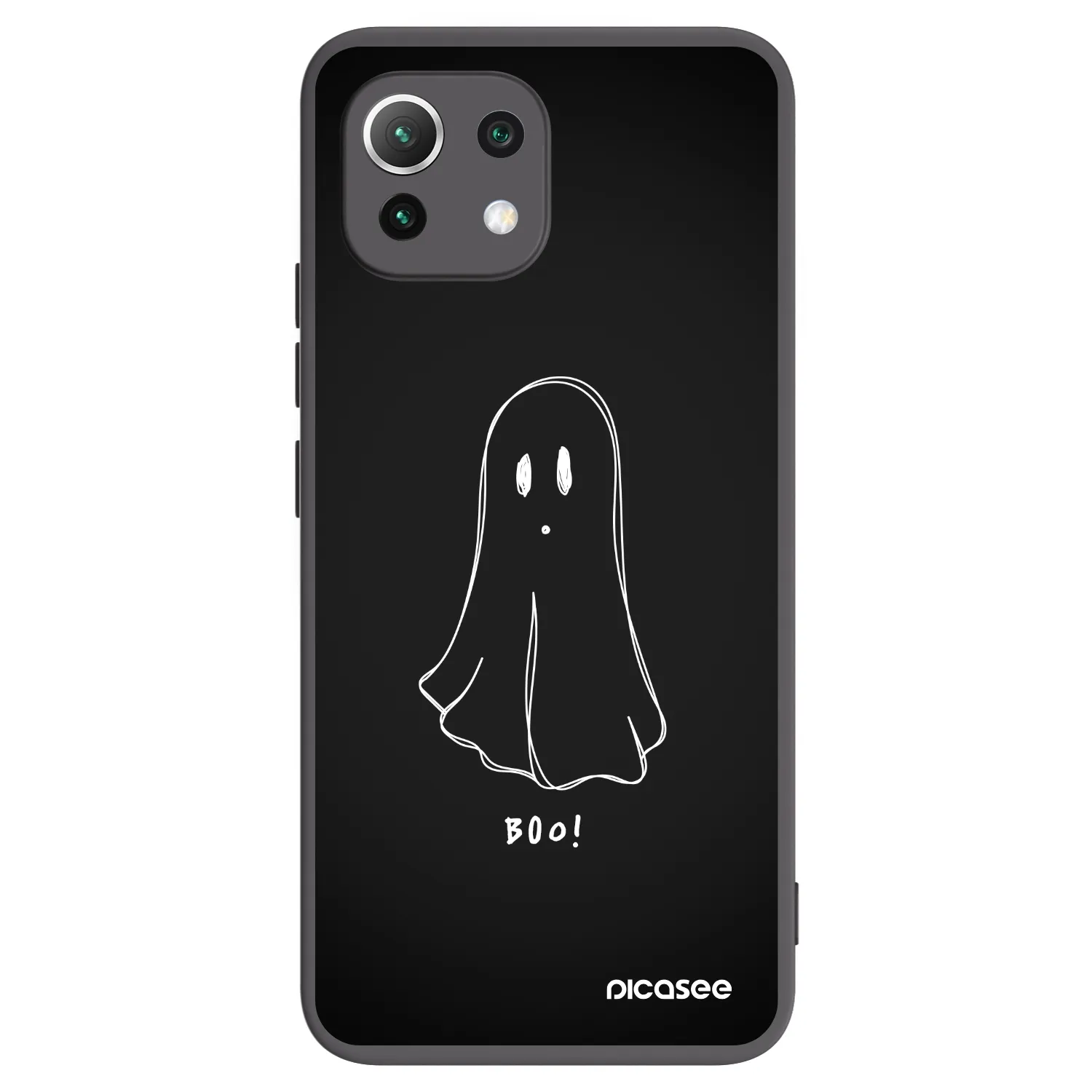 Picasee silikonski črni ovitek za Xiaomi 11 Lite 5G NE - Ghost 2