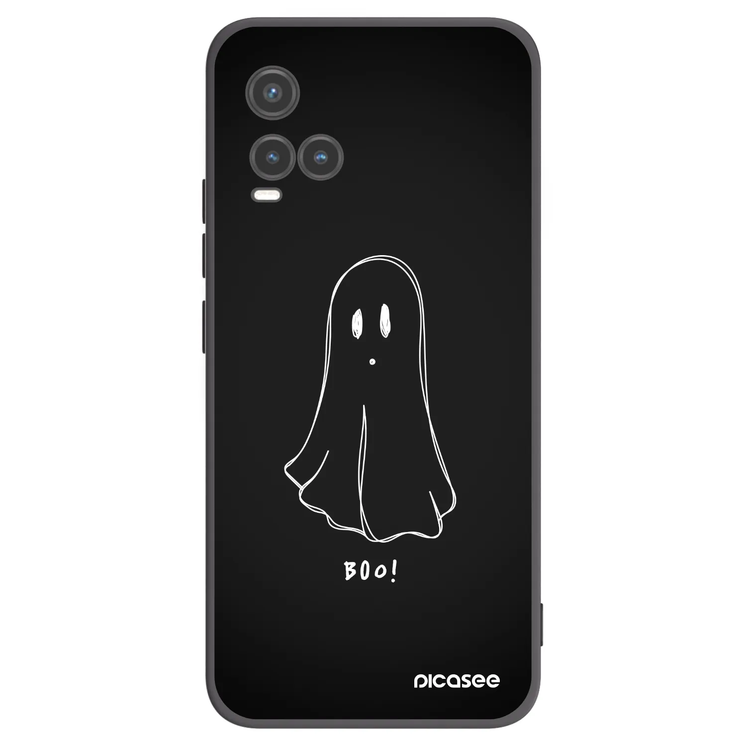 Picasee silikonski črni ovitek za Vivo Y33s - Ghost 2