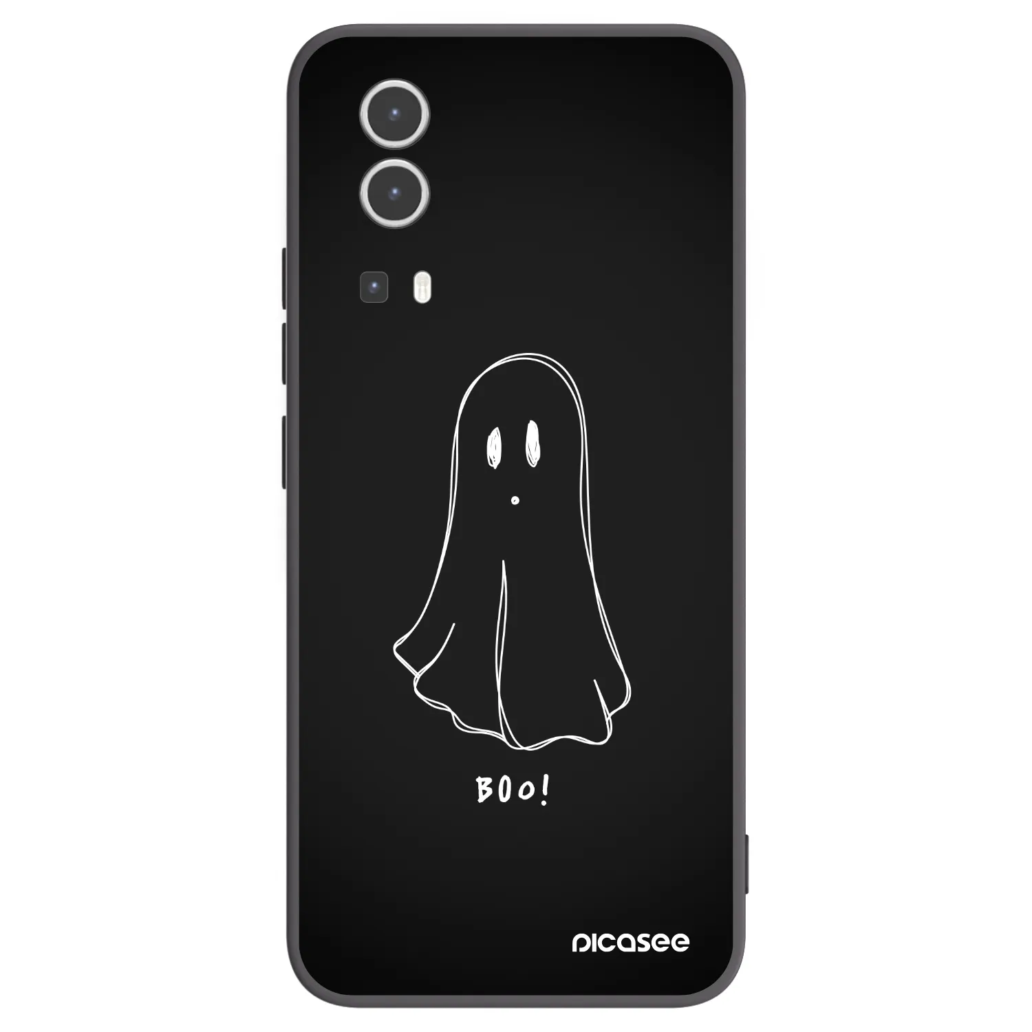 Picasee silikonski črni ovitek za Vivo Y72 5G - Ghost 2