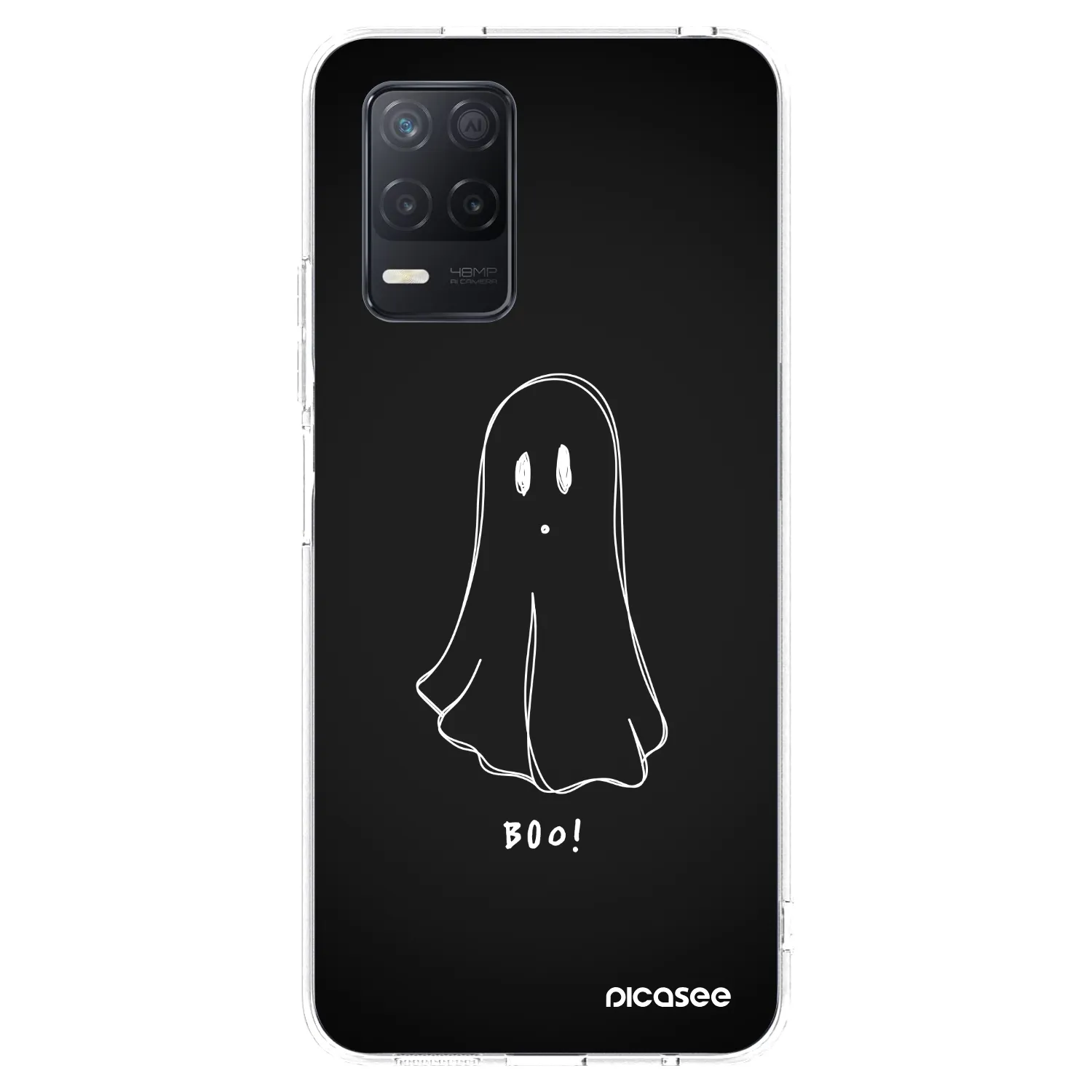 Picasee silikonski prozorni ovitek za Realme 8 5G - Ghost 2