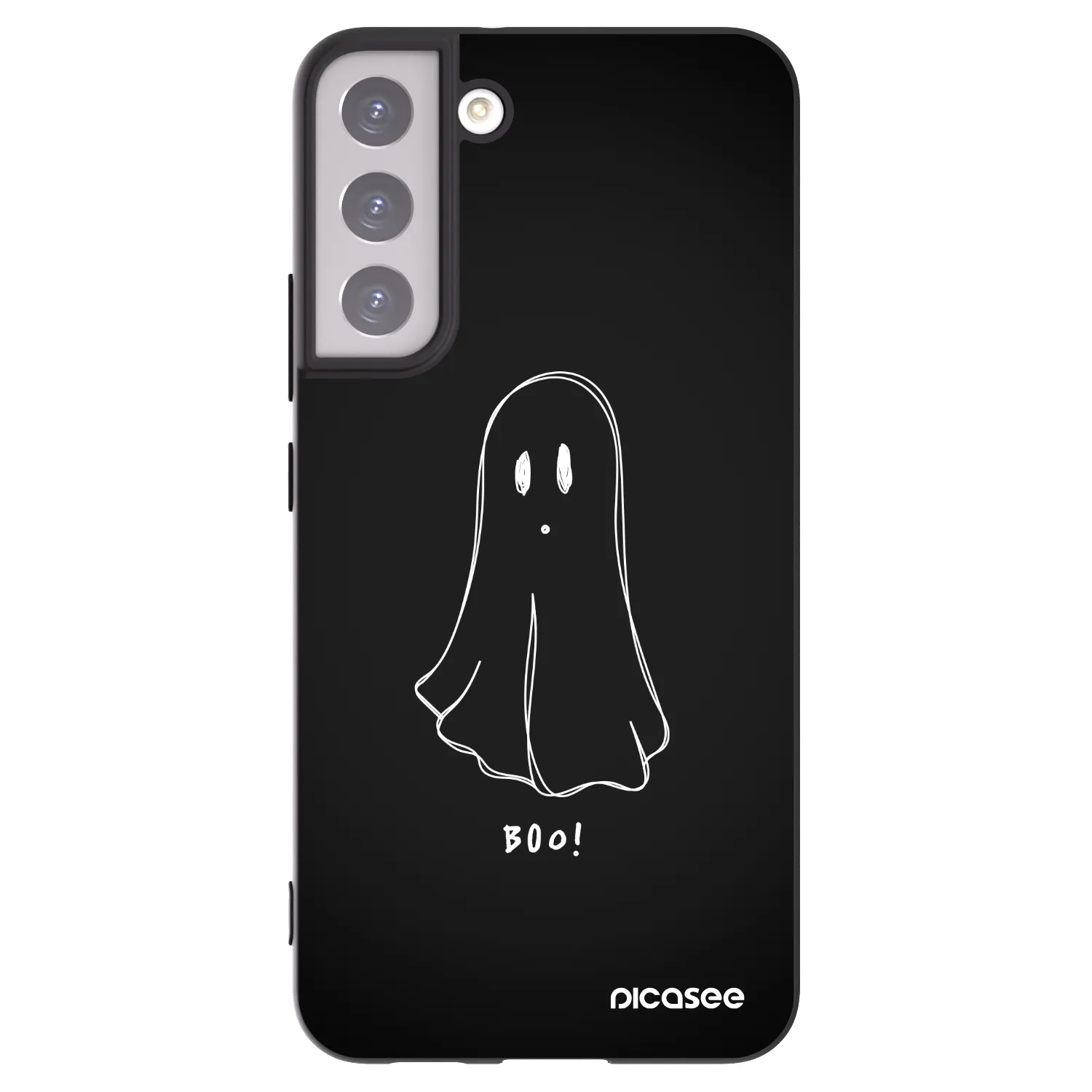 Picasee silikonski črni ovitek za Samsung Galaxy S22+ 5G - Ghost 2