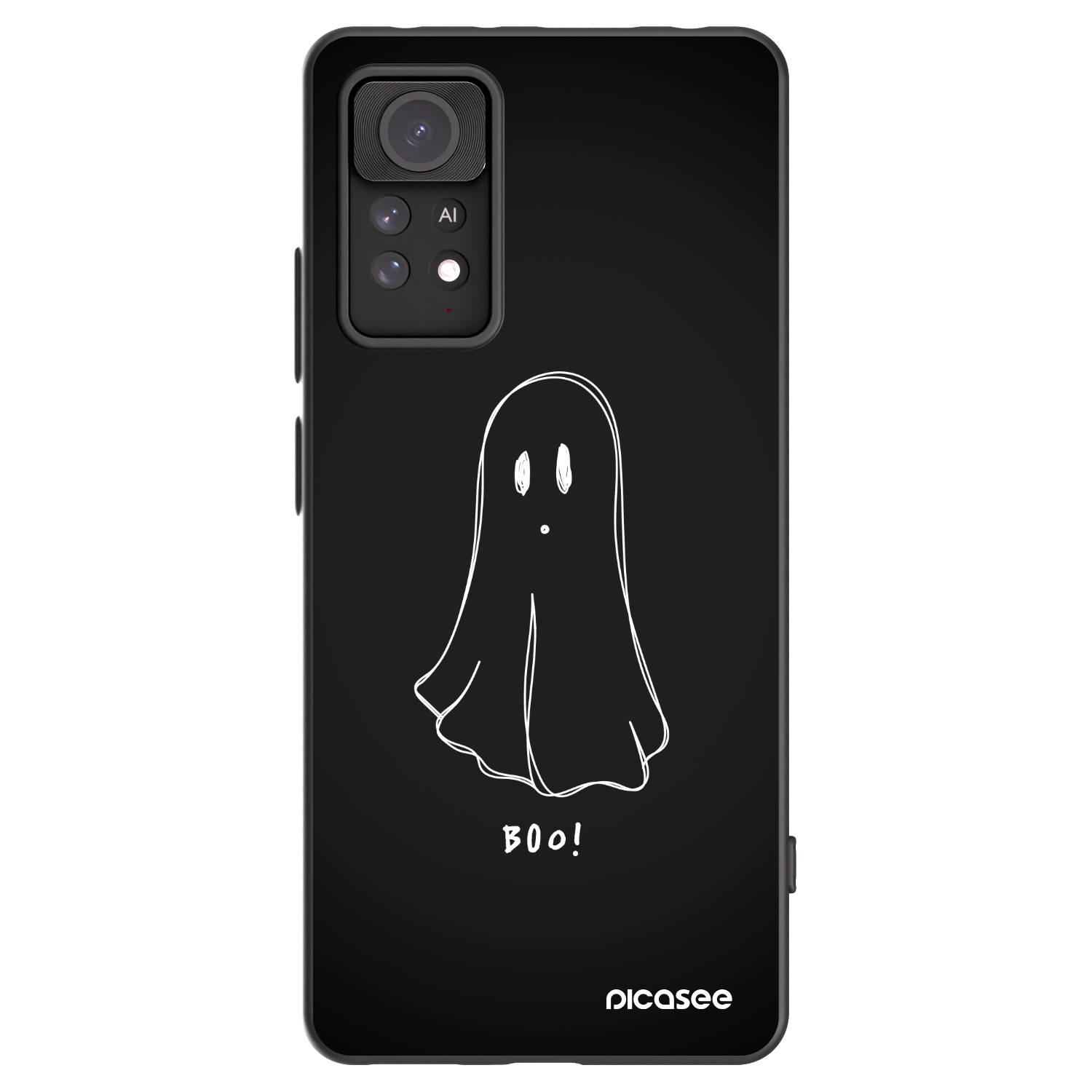 Picasee silikonski črni ovitek za Xiaomi Redmi Note 11 Pro - Ghost 2