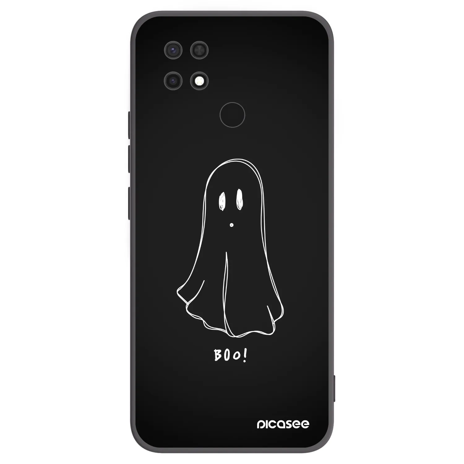 Picasee silikonski črni ovitek za Xiaomi Redmi 10C - Ghost 2