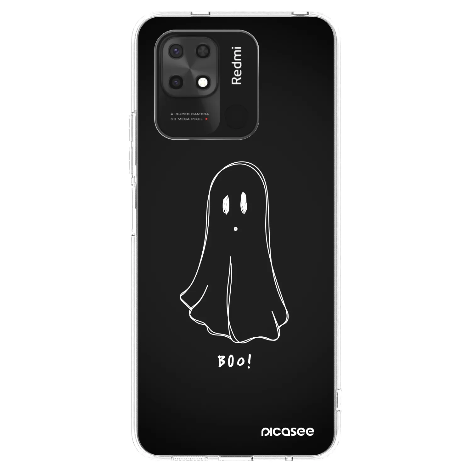 Picasee silikonski prozorni ovitek za Xiaomi Redmi 10C - Ghost 2