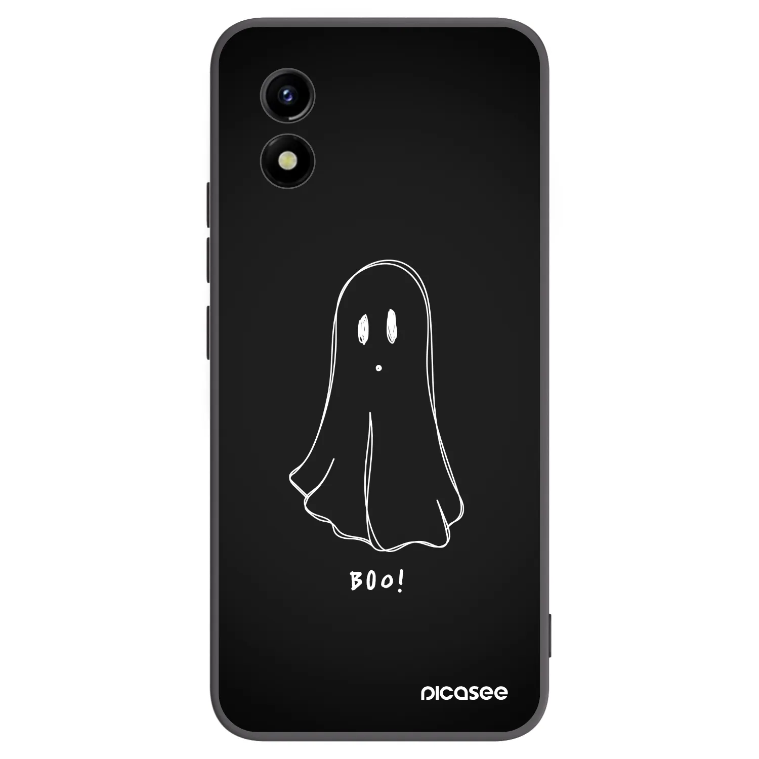 Picasee silikonski črni ovitek za Vivo Y01 - Ghost 2
