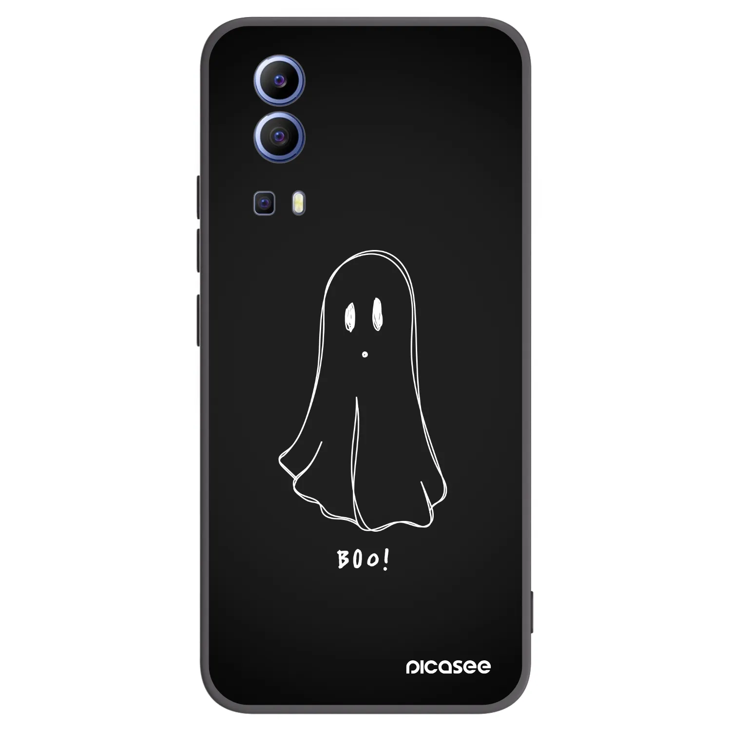 Picasee silikonski črni ovitek za Vivo Y52 5G - Ghost 2