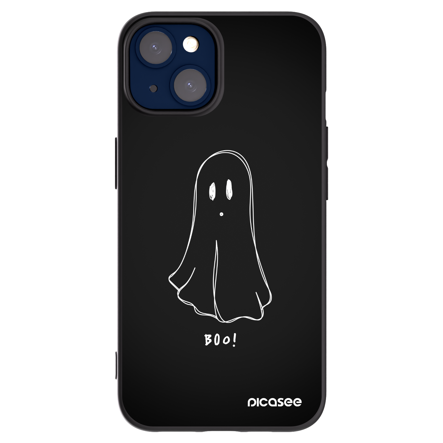 Picasee silikonski črni ovitek za Apple iPhone 14 - Ghost 2