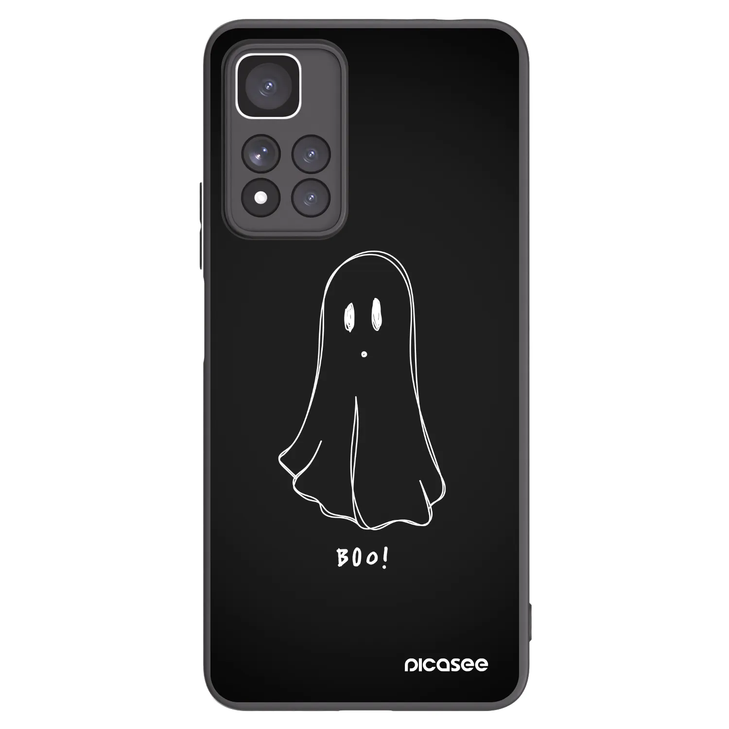 Picasee silikonski črni ovitek za Xiaomi Redmi Note 11 Pro+ 5G - Ghost 2