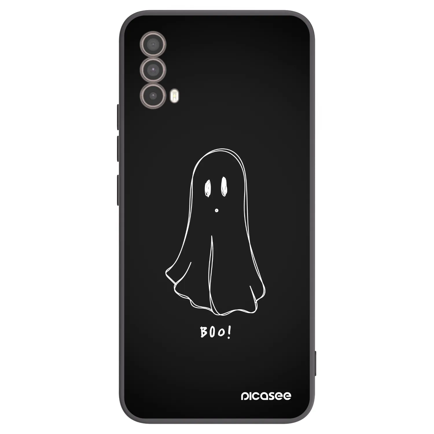 Picasee silikonski črni ovitek za Motorola Moto E40 - Ghost 2