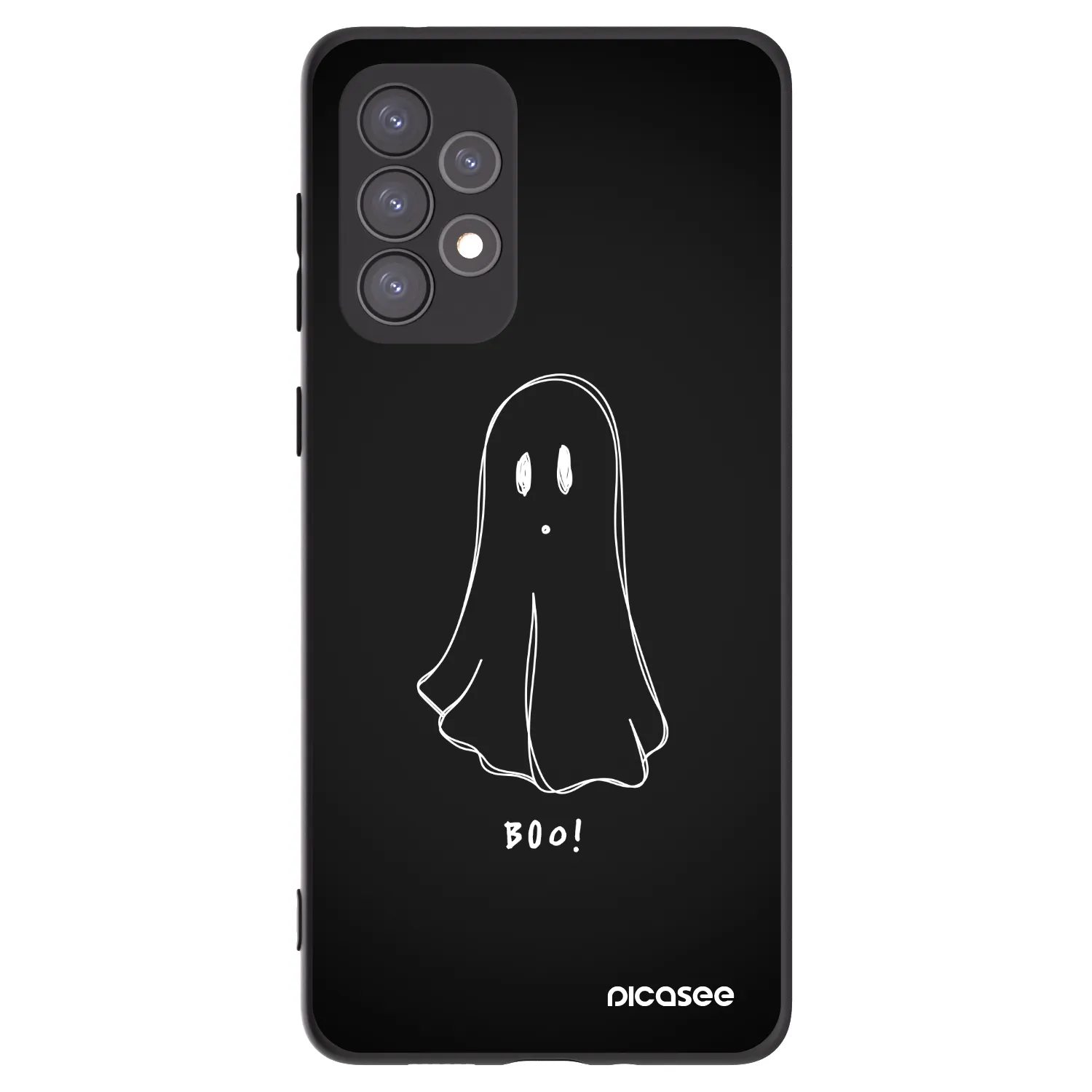 Picasee silikonski črni ovitek za Samsung Galaxy A73 5G - Ghost 2