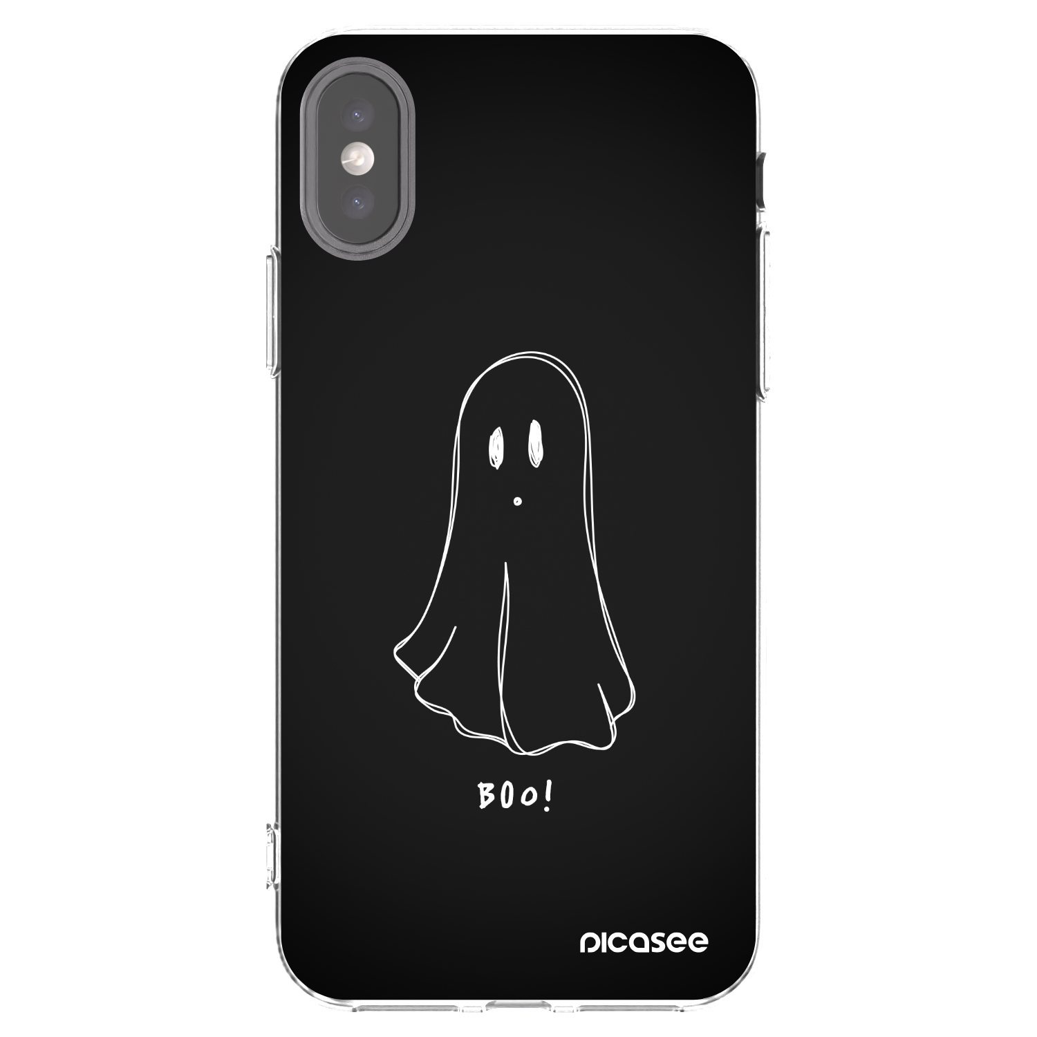 Picasee silikonski prozorni ovitek za Apple iPhone X/XS - Ghost 2