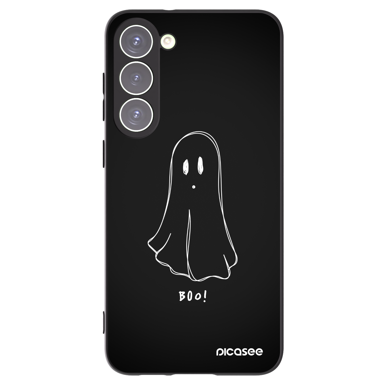 Picasee silikonski črni ovitek za Samsung Galaxy S23+ 5G - Ghost 2