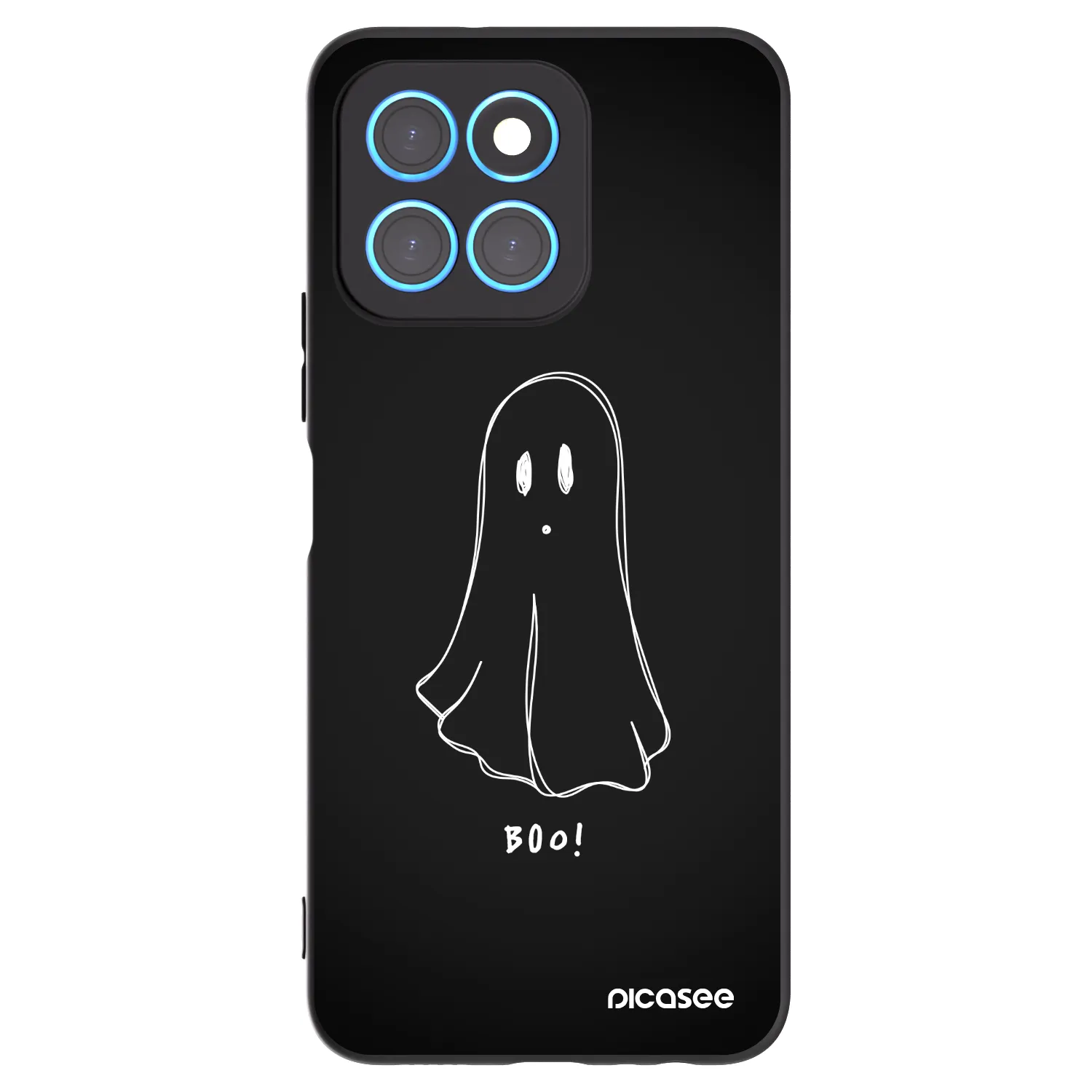 Picasee silikonski črni ovitek za Honor X8 5G - Ghost 2